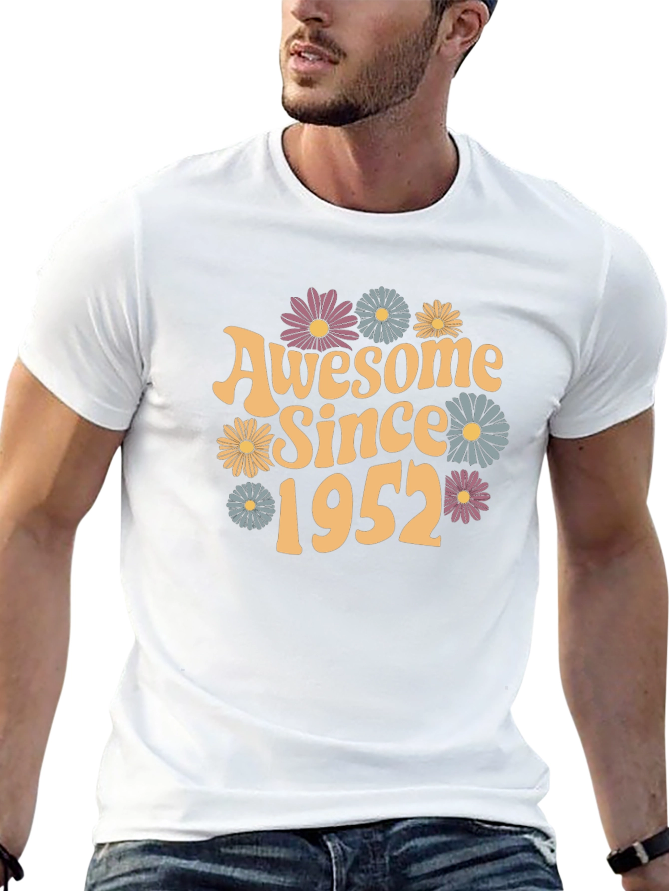 Awesome Since 1952 Floral T-Shirt