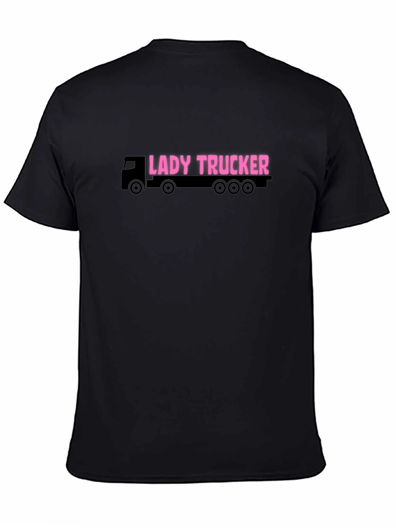 Lady Trucker Graphic Tee - Black