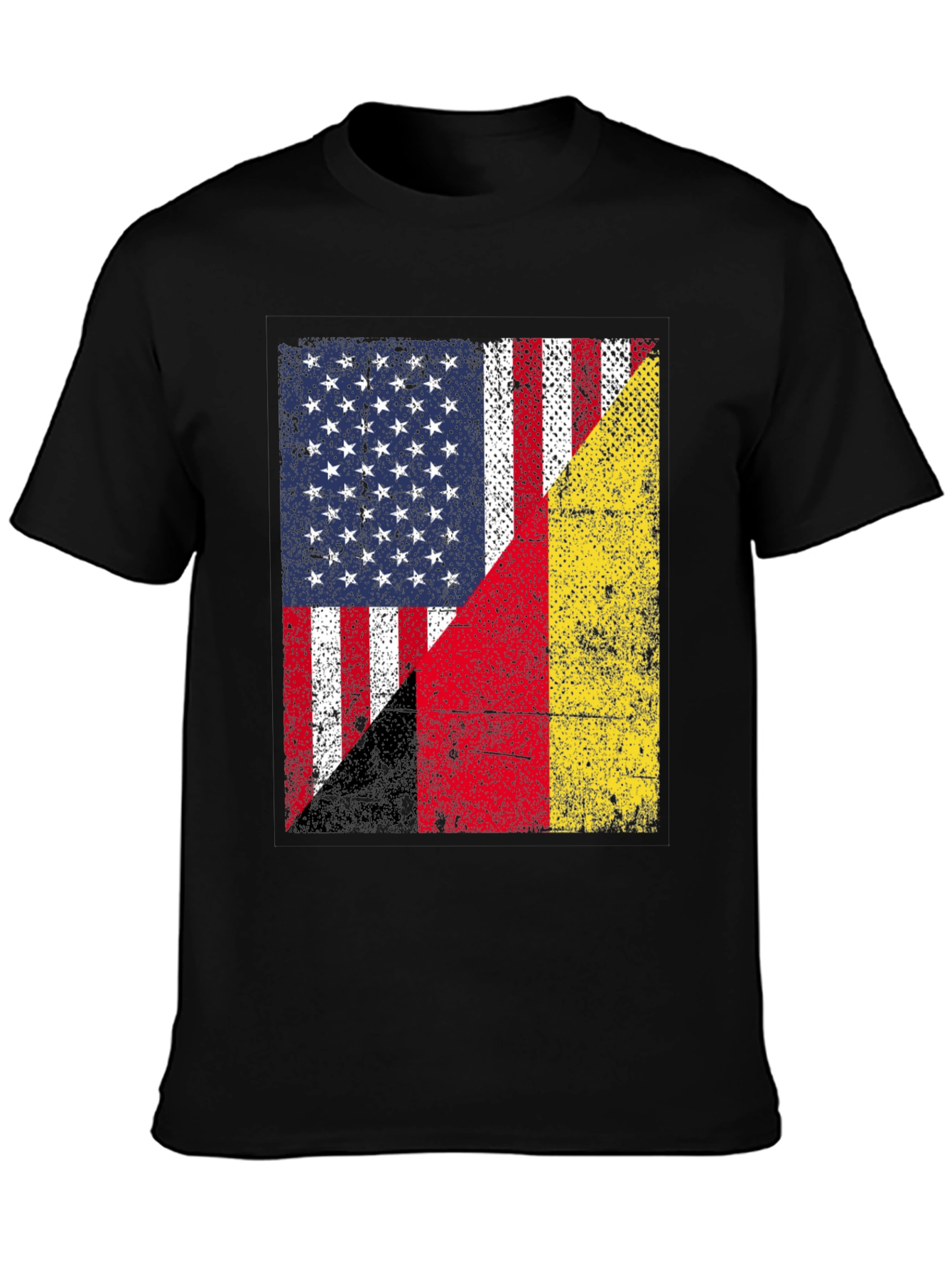 USA & Germany Flag T-Shirt Patriotic Graphic Tee