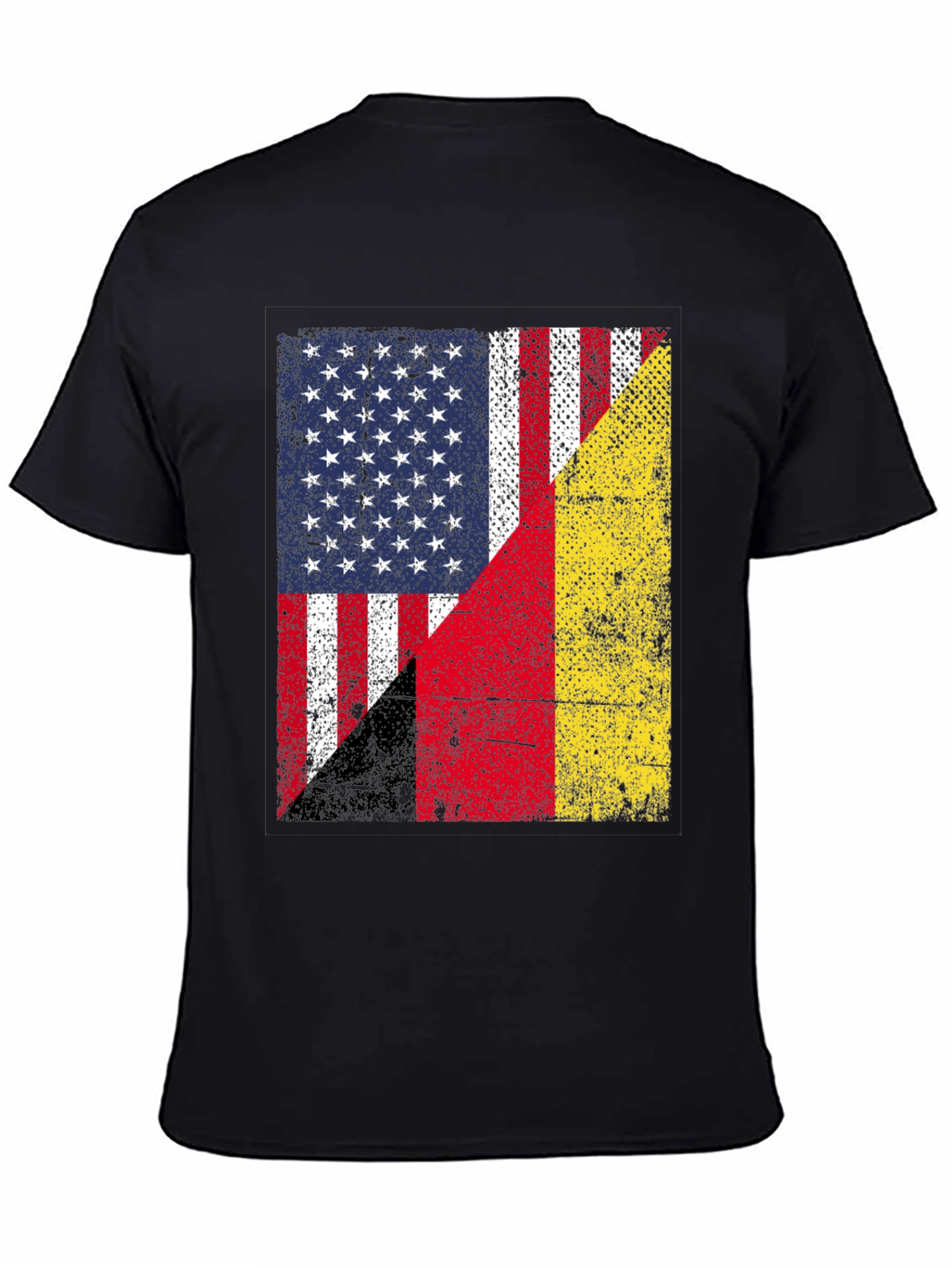 USA & Germany Flag T-Shirt Patriotic Graphic Tee