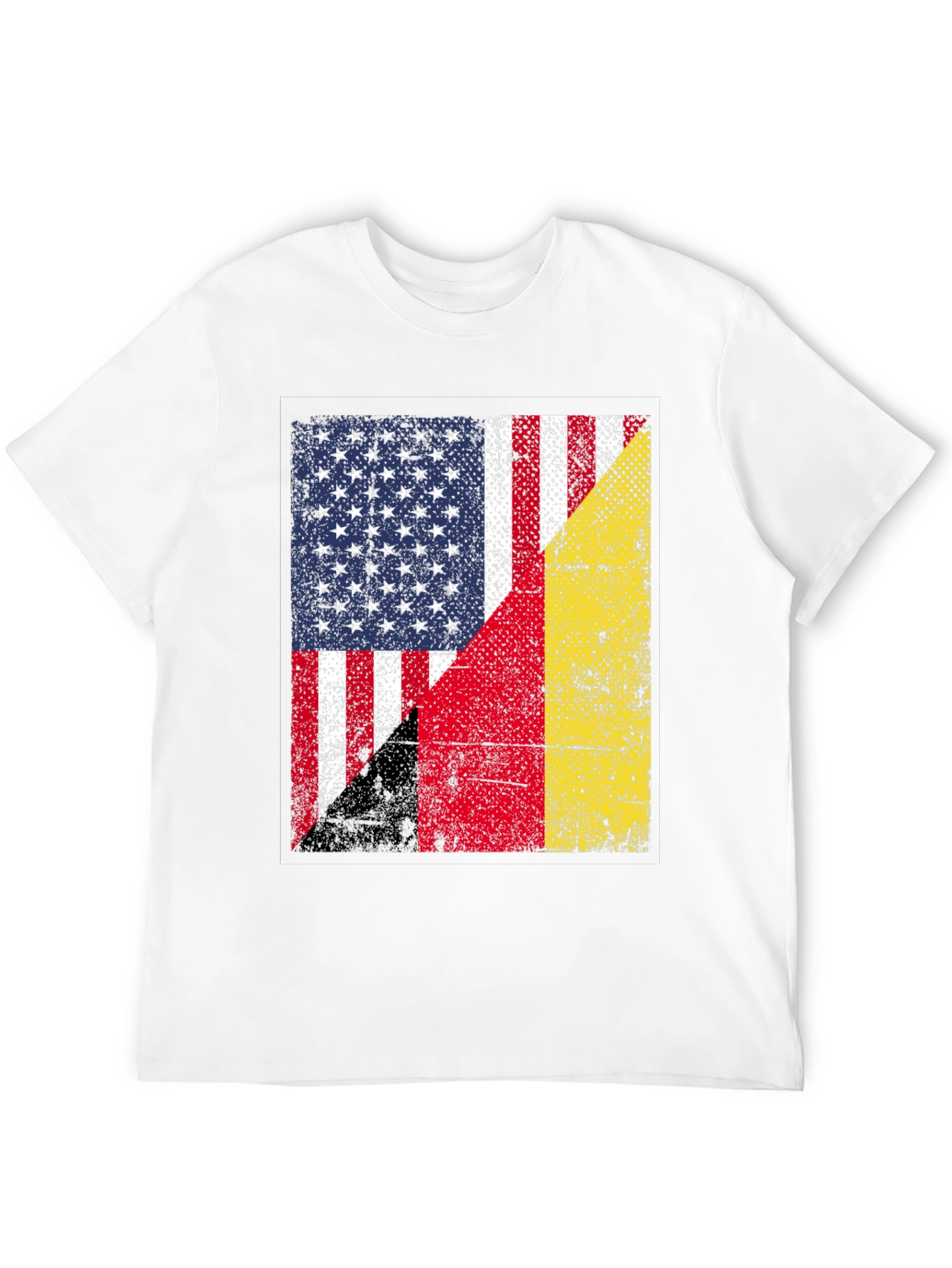 USA & Germany Flag T-Shirt Patriotic Graphic Tee