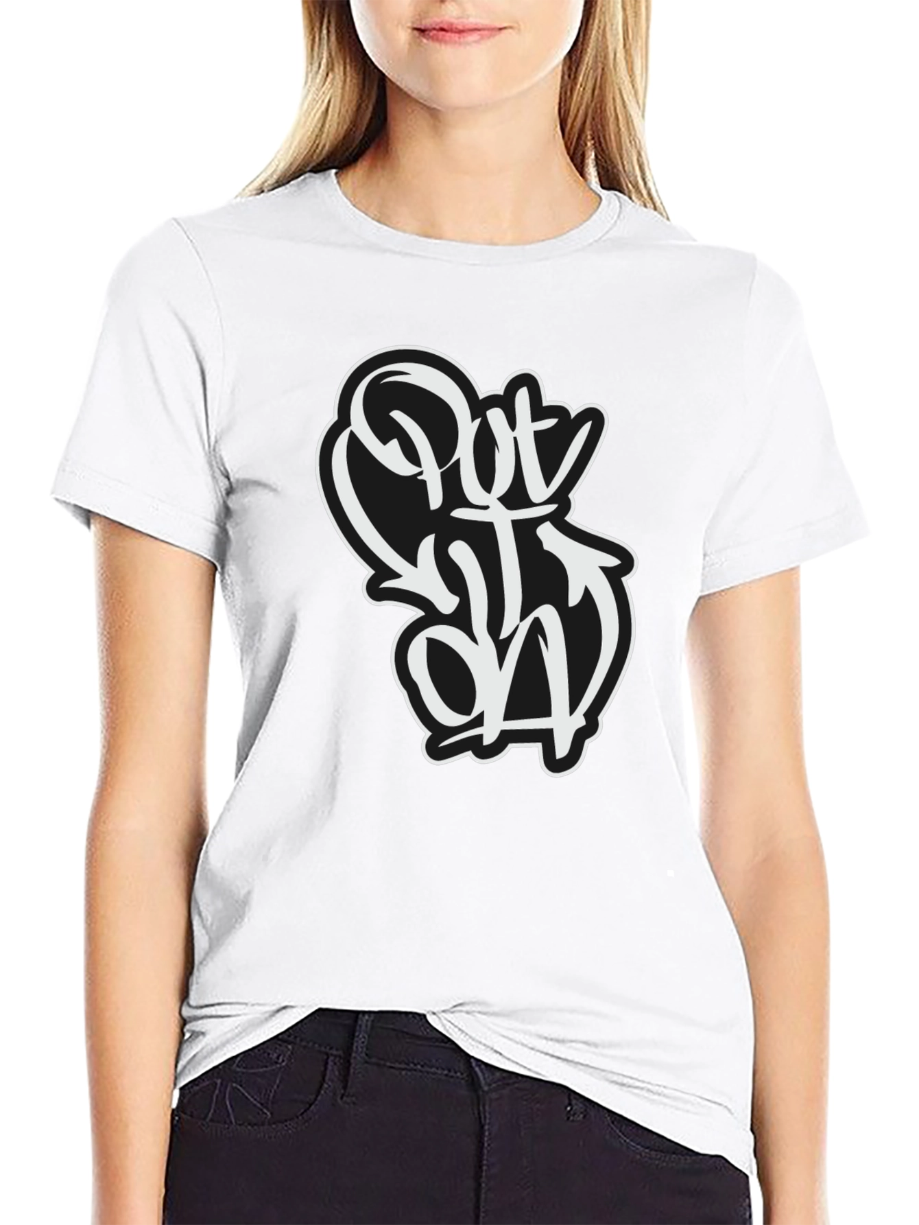 Put Out On Black Graphic Tee