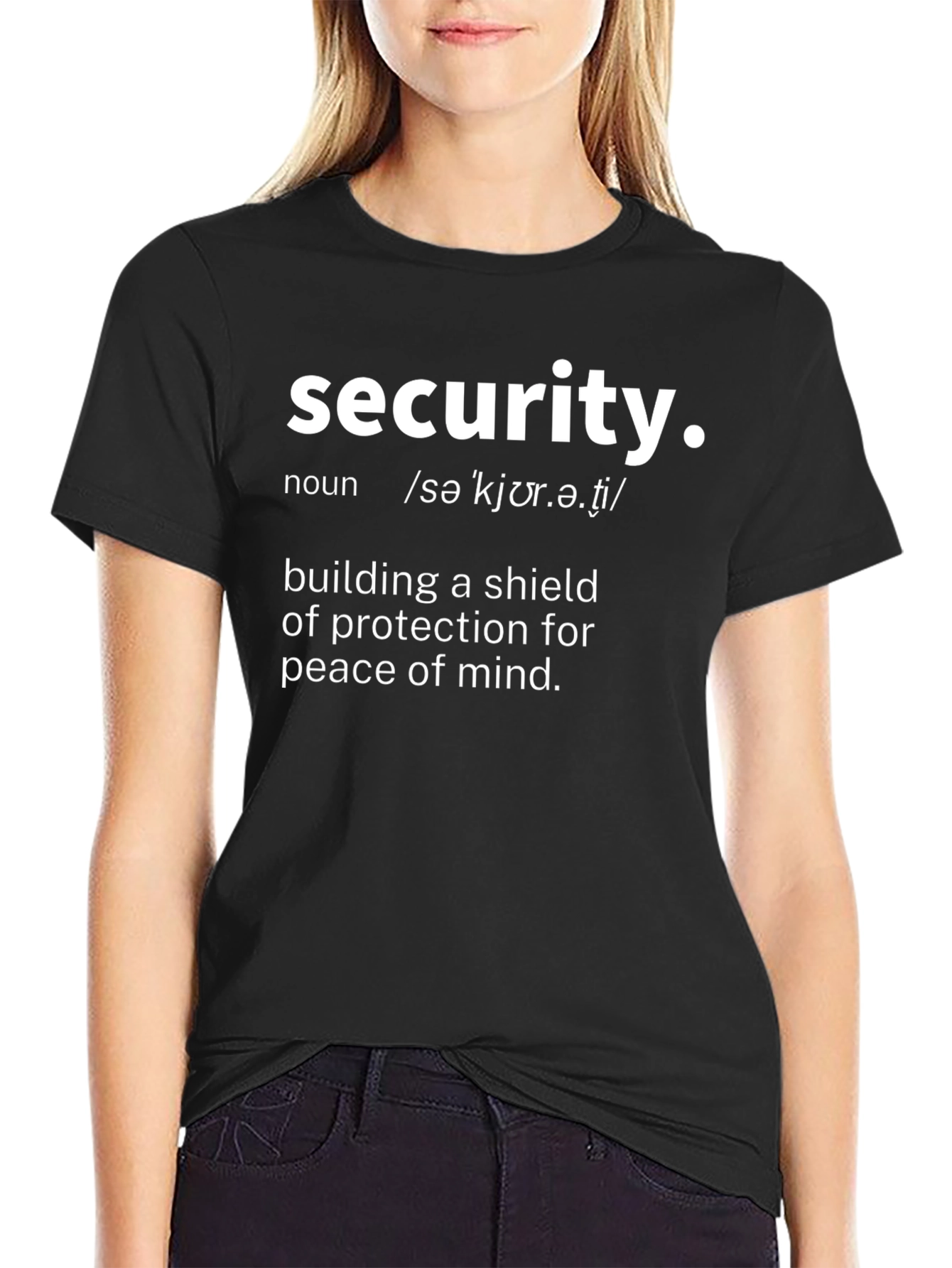 Security Definition T-Shirt - Protection Peace of Mind