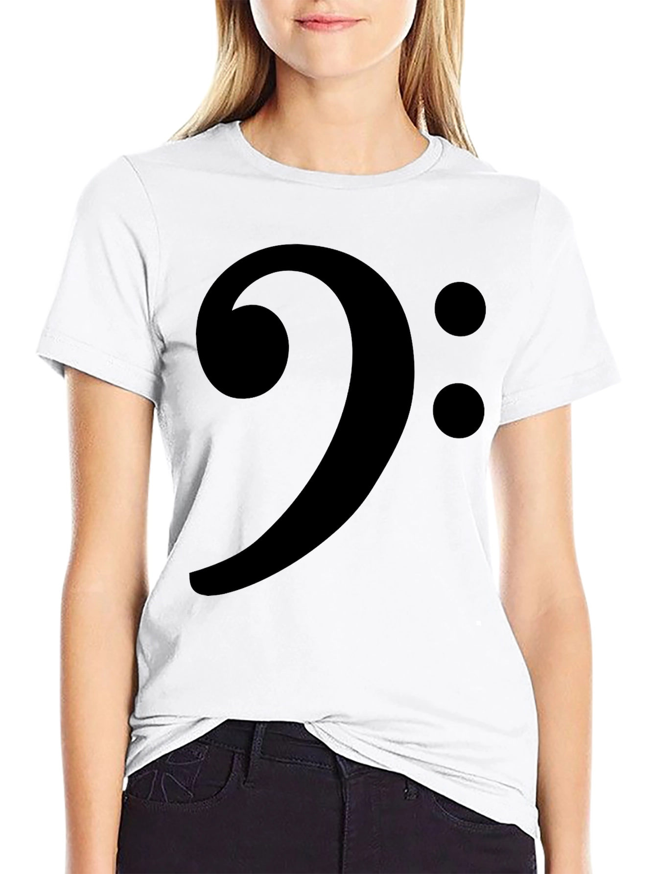 Bass Clef Music T-Shirt - Stylish Musician Apparel