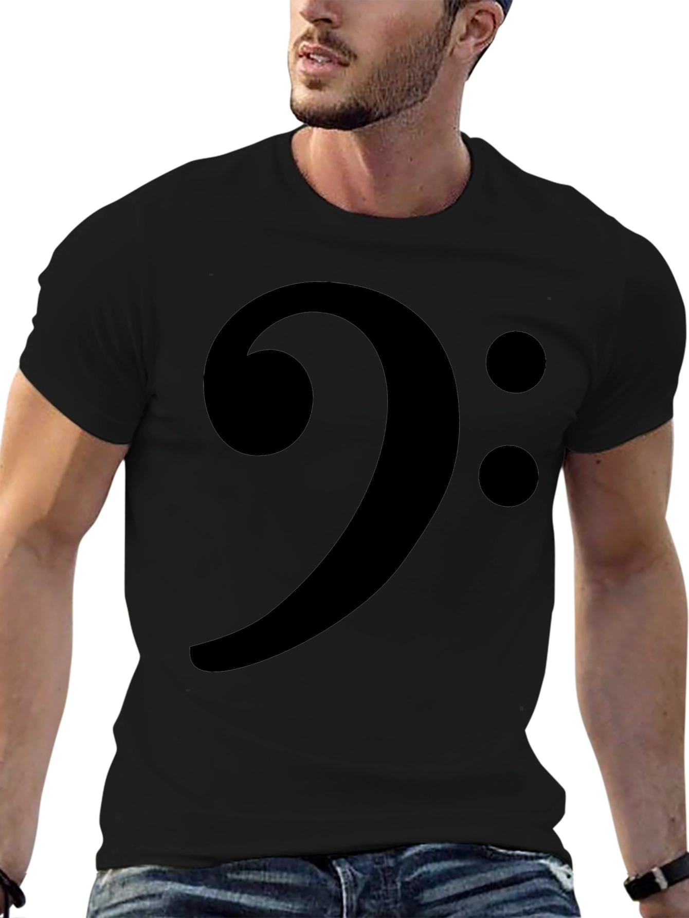 Bass Clef Music T-Shirt - Stylish Musician Apparel