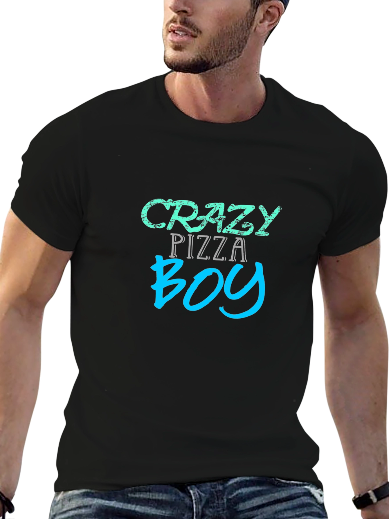 Crazy Pizza Boy Graphic Tee