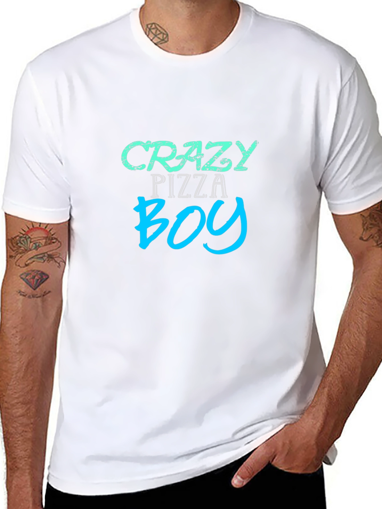 Crazy Pizza Boy Graphic Tee