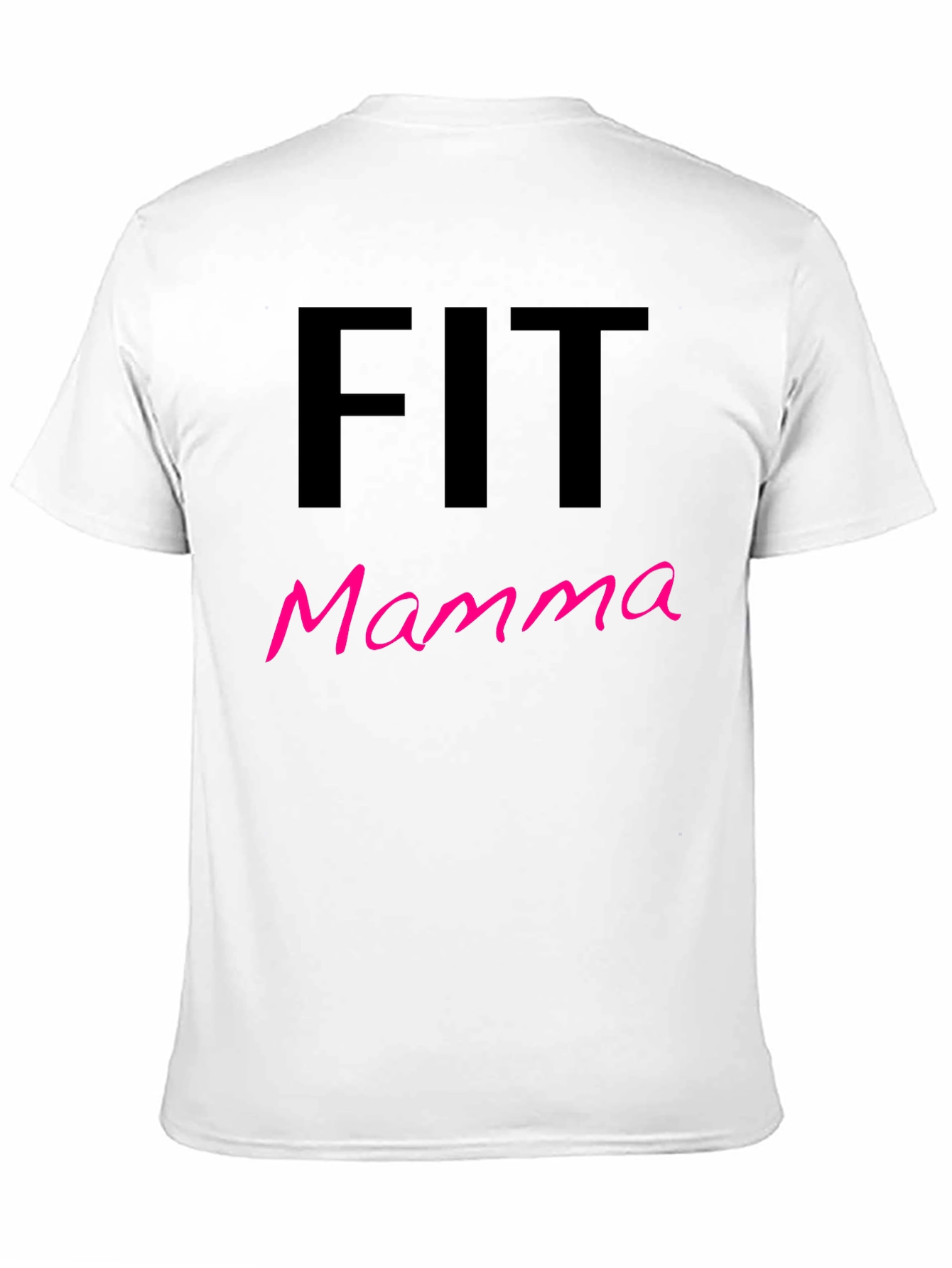 Fit Mamma T-Shirt - Black Gym Fitness Tee