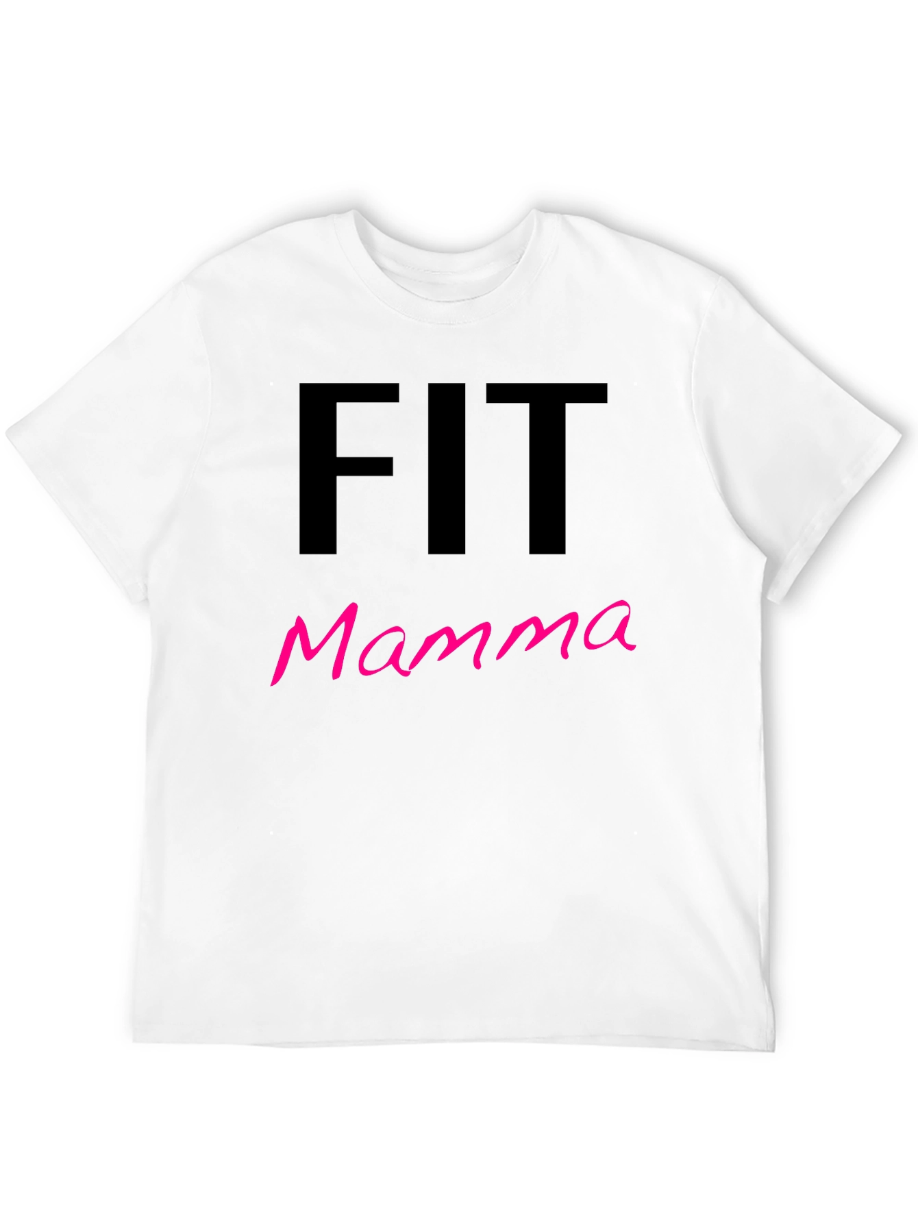 Fit Mamma T-Shirt - Black Gym Fitness Tee