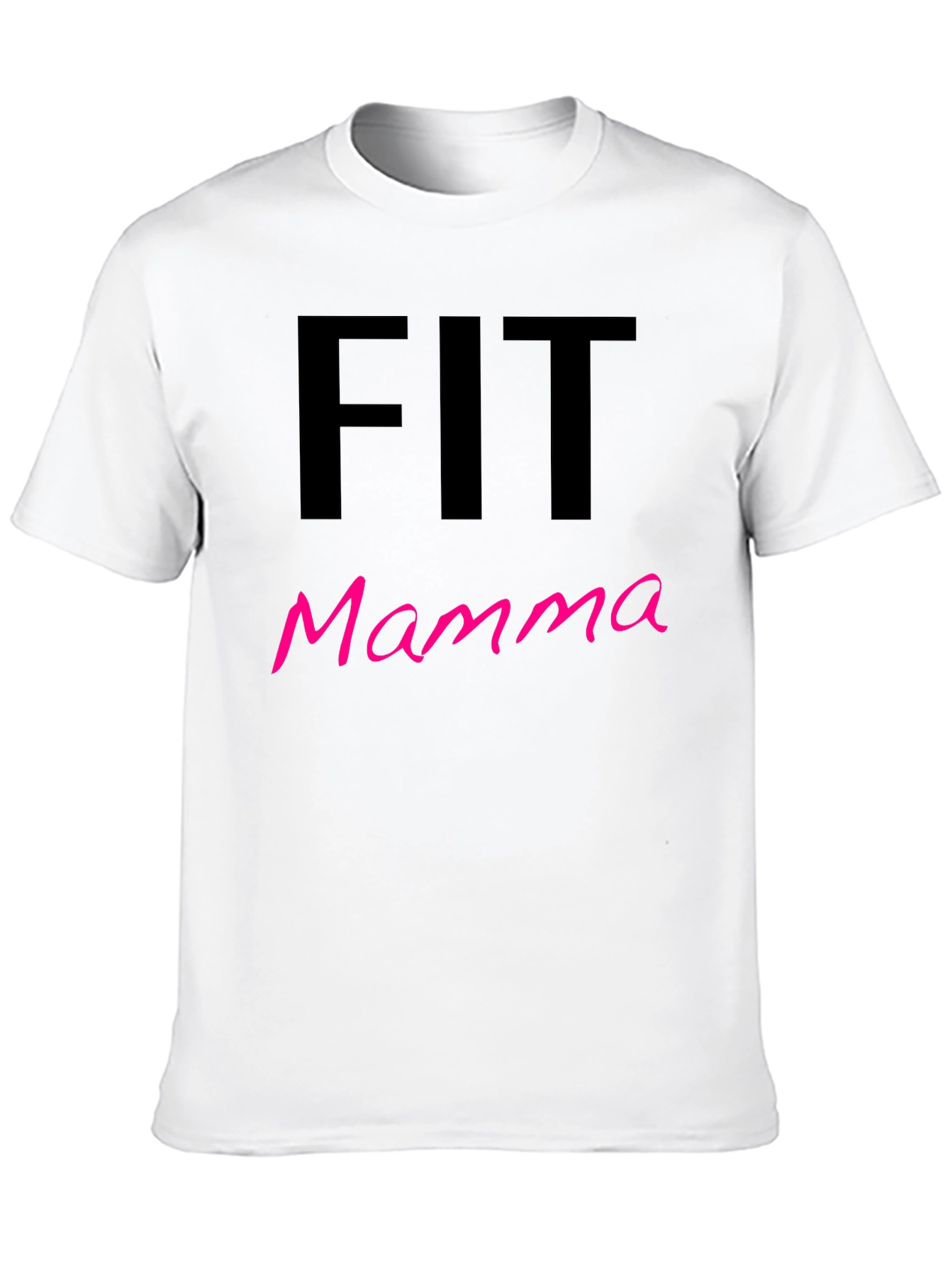 Fit Mamma T-Shirt - Black Gym Fitness Tee