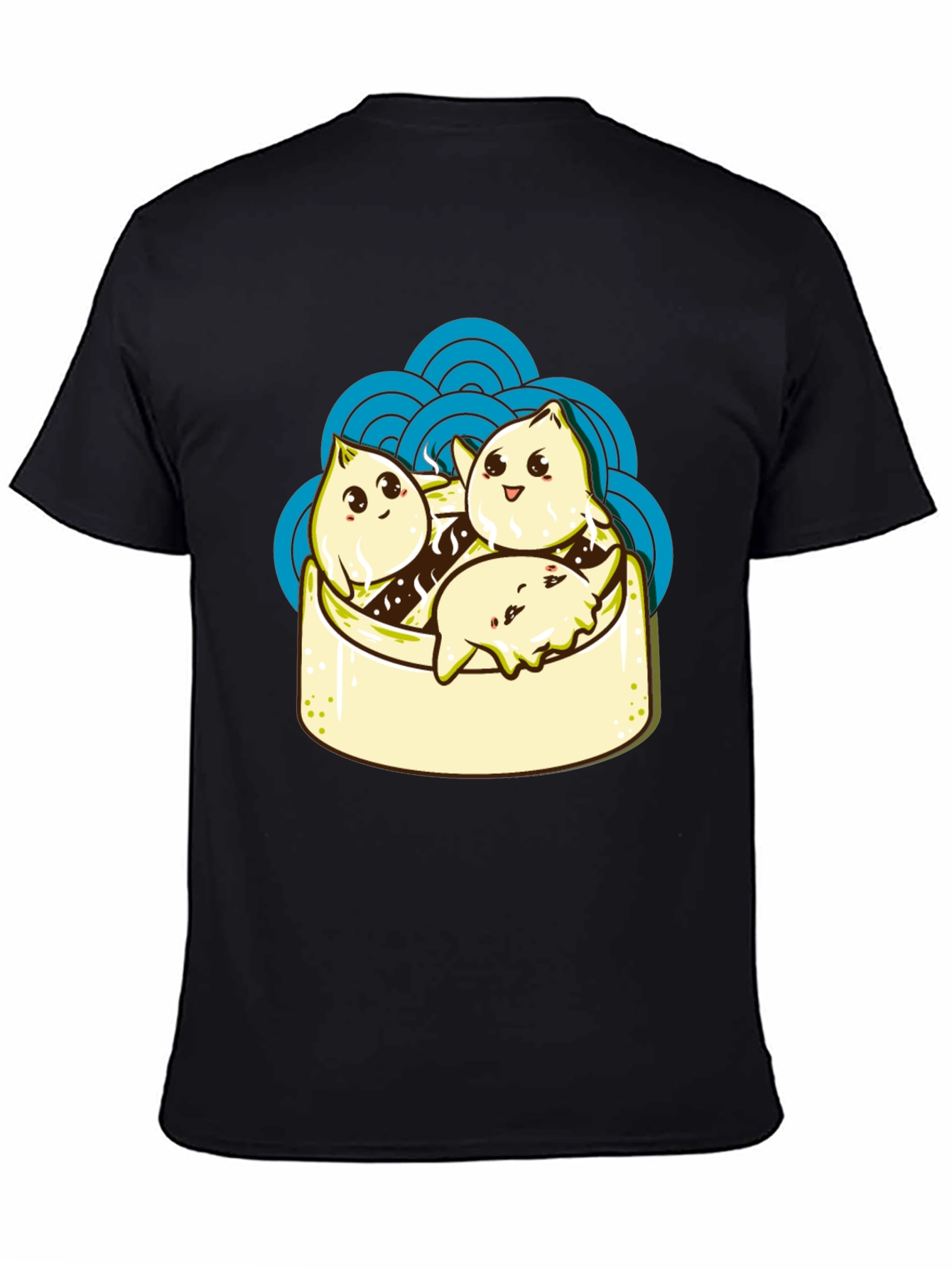 Dumpling Graphic Black T-Shirt