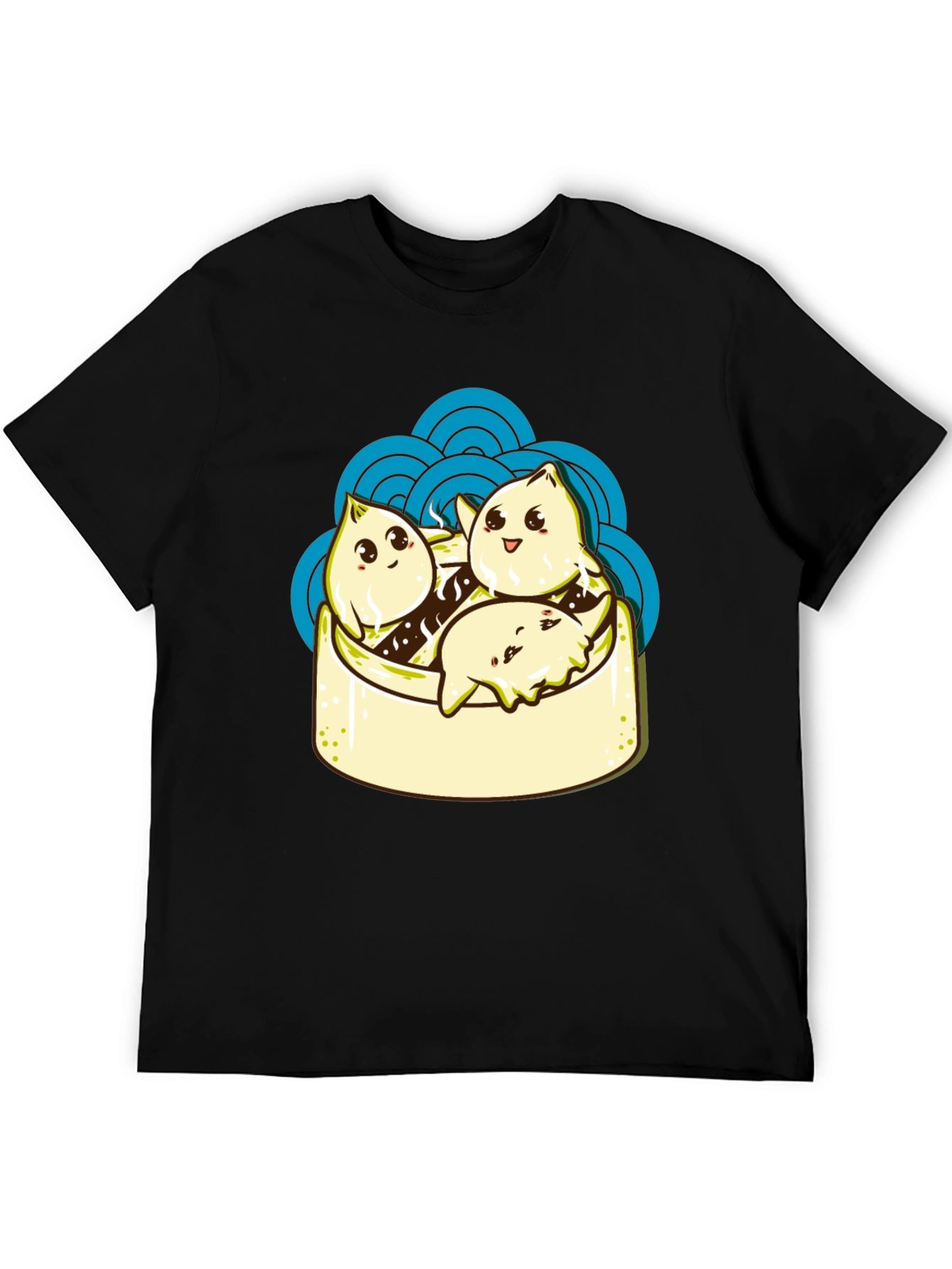 Dumpling Graphic Black T-Shirt