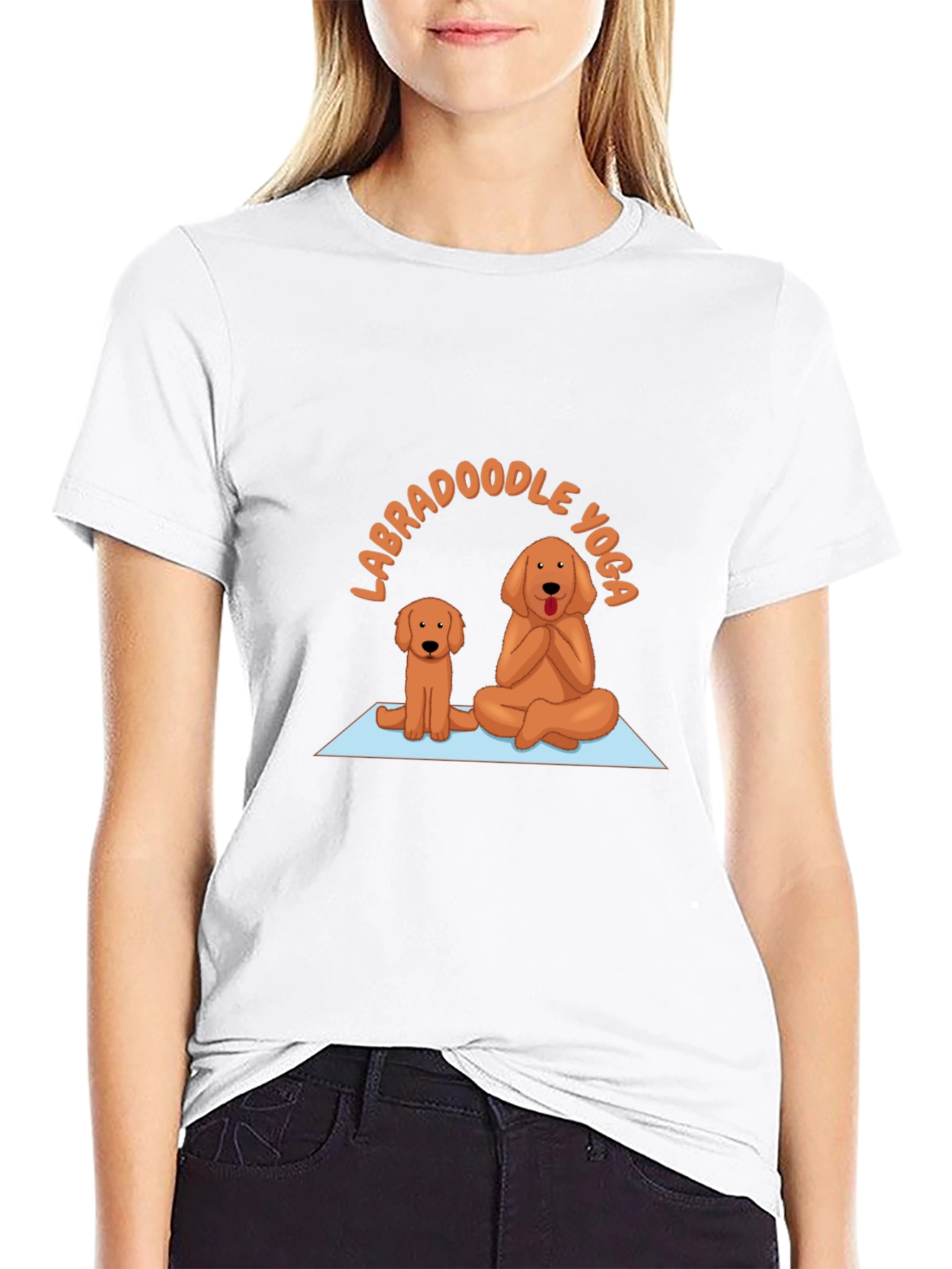 Labradoodle Yoga Graphic T-Shirt