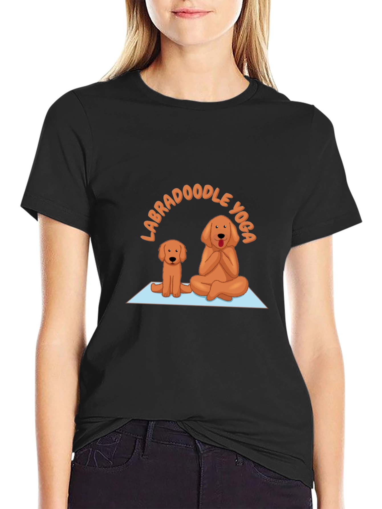 Labradoodle Yoga Graphic T-Shirt