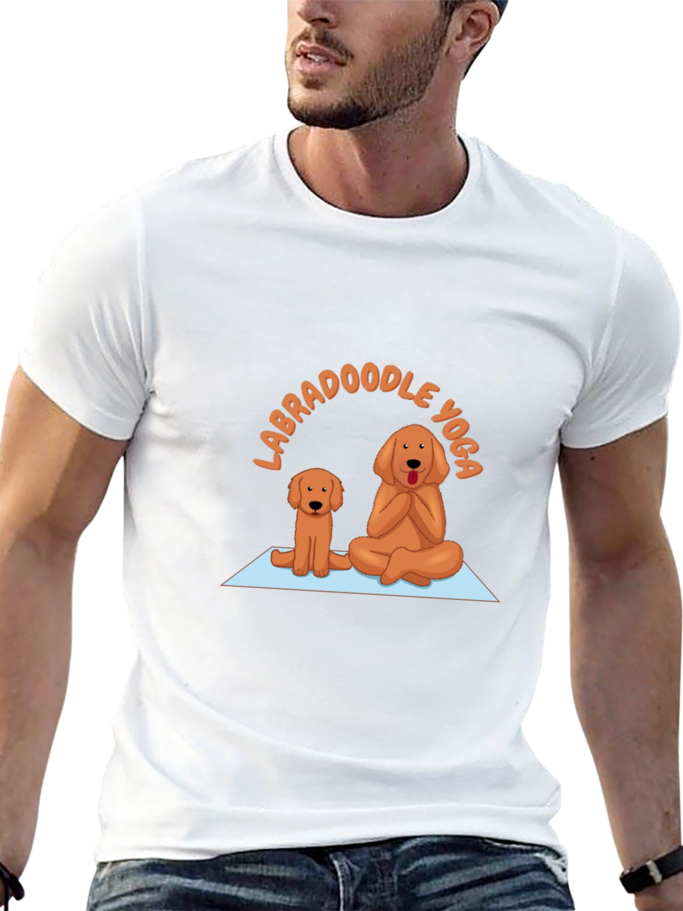 Labradoodle Yoga Graphic T-Shirt