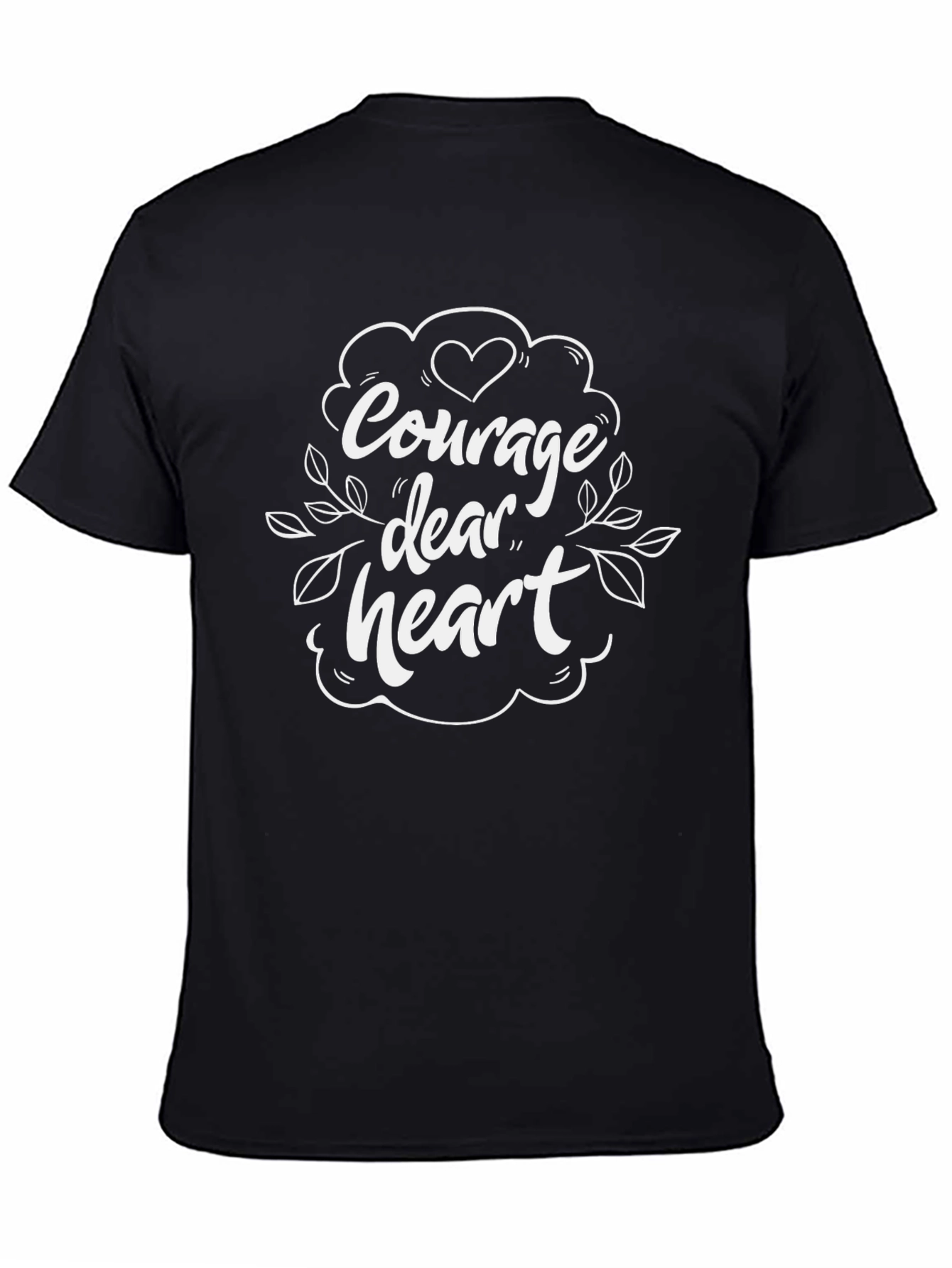 Courage Dear Heart Graphic Tee - Black