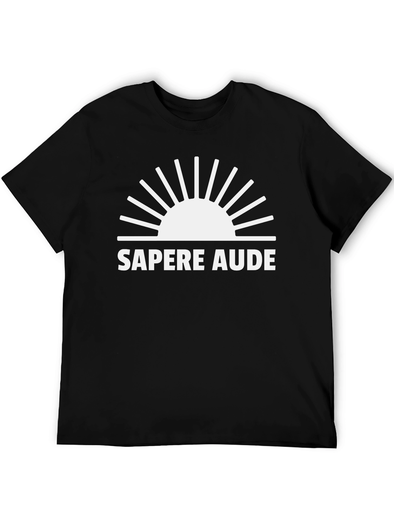 Sapere Aude Graphic Tee - Black Cotton