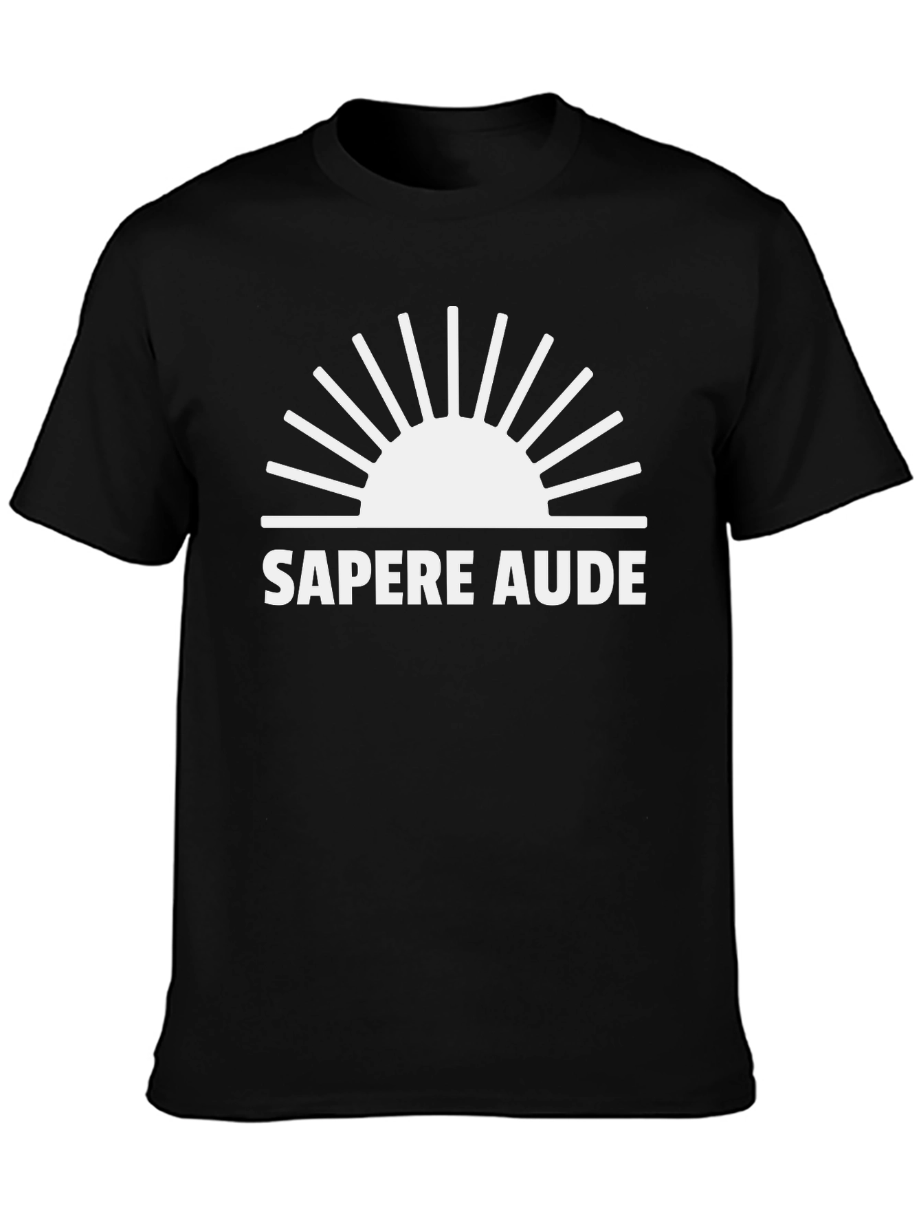 Sapere Aude Graphic Tee - Black Cotton