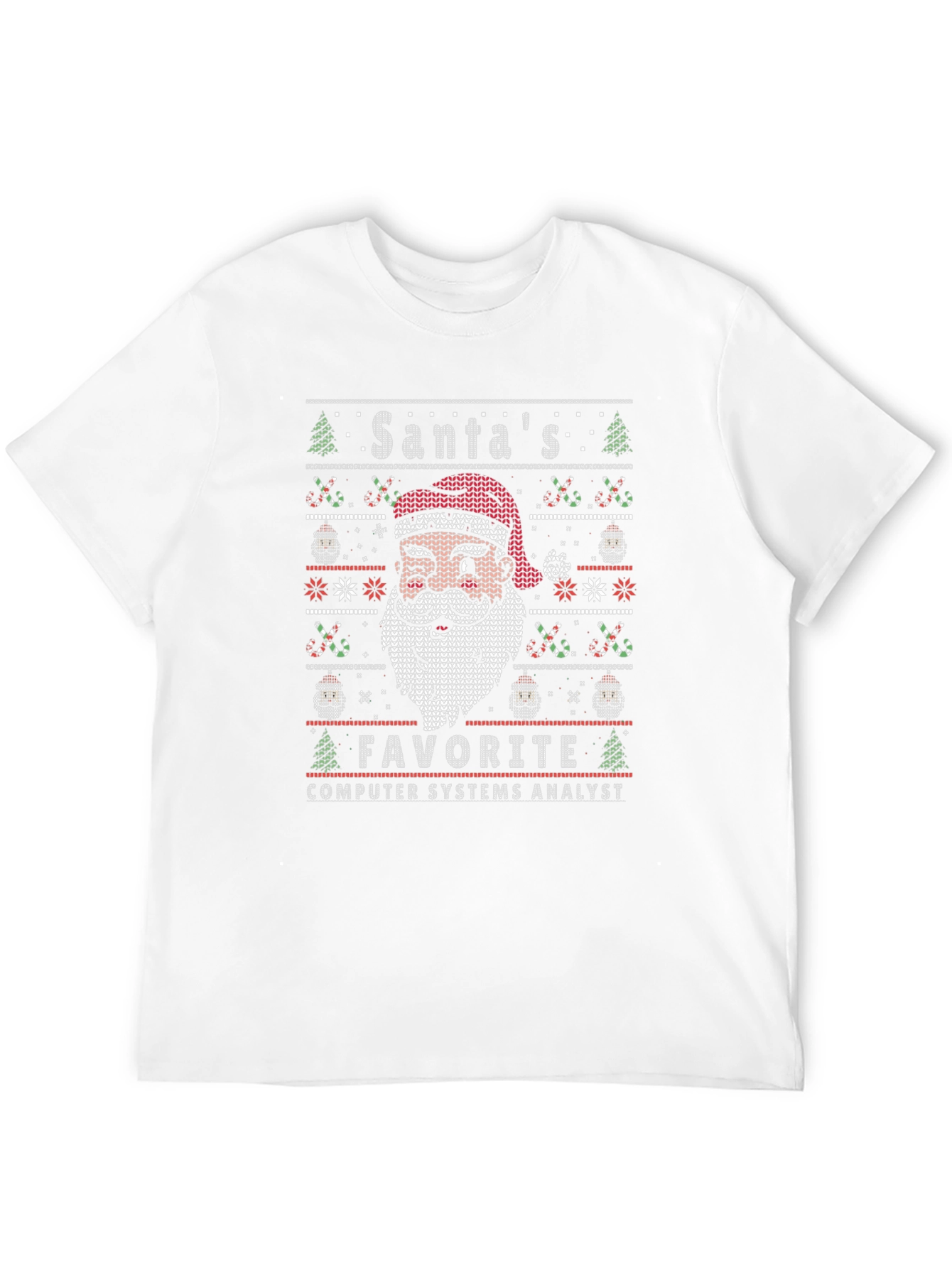 Santas Favorite Computer Systems Analyst Ugly Sweater T-Shirt