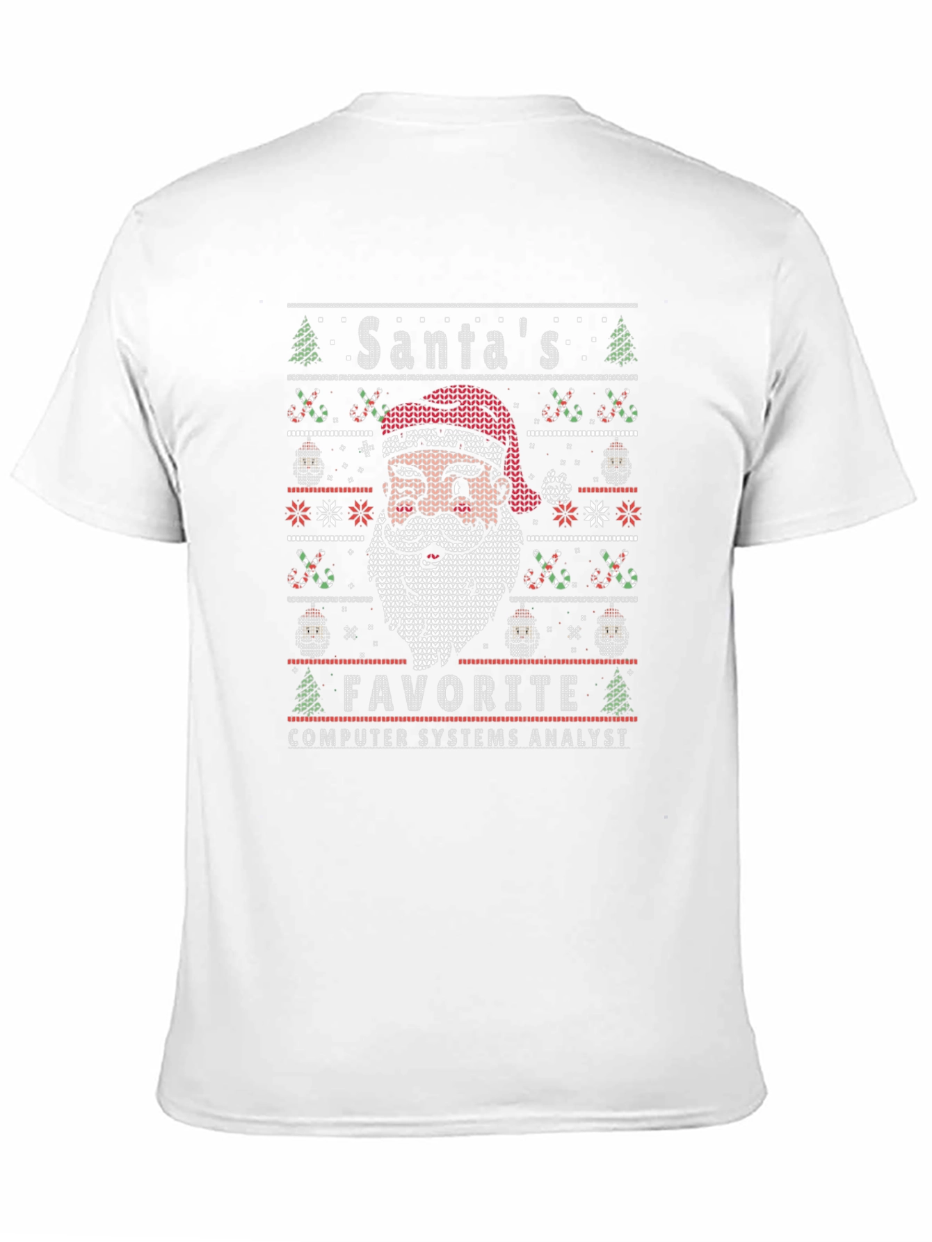 Santas Favorite Computer Systems Analyst Ugly Sweater T-Shirt