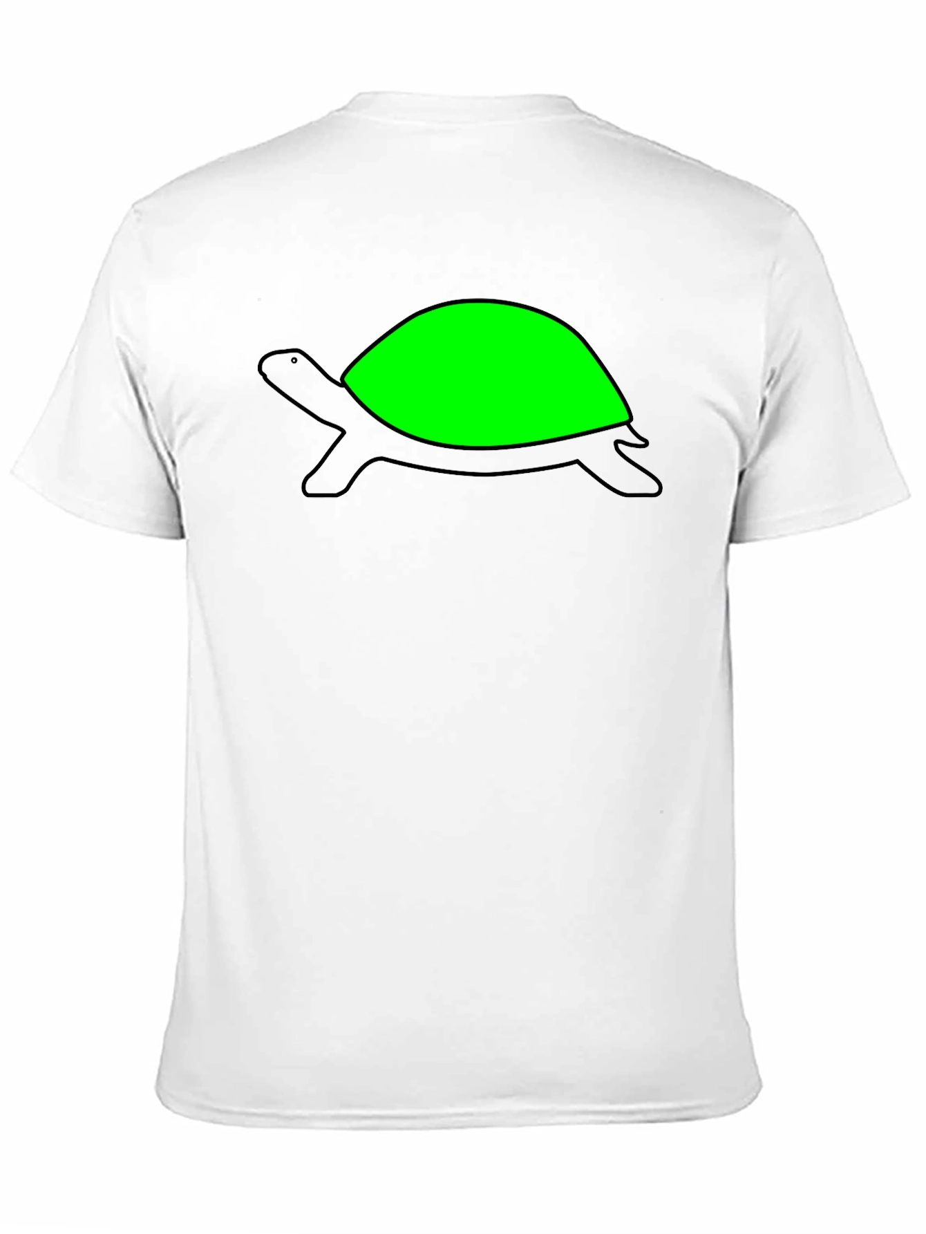 Turtle Graphic Tee - Black Cotton Casual Shirt