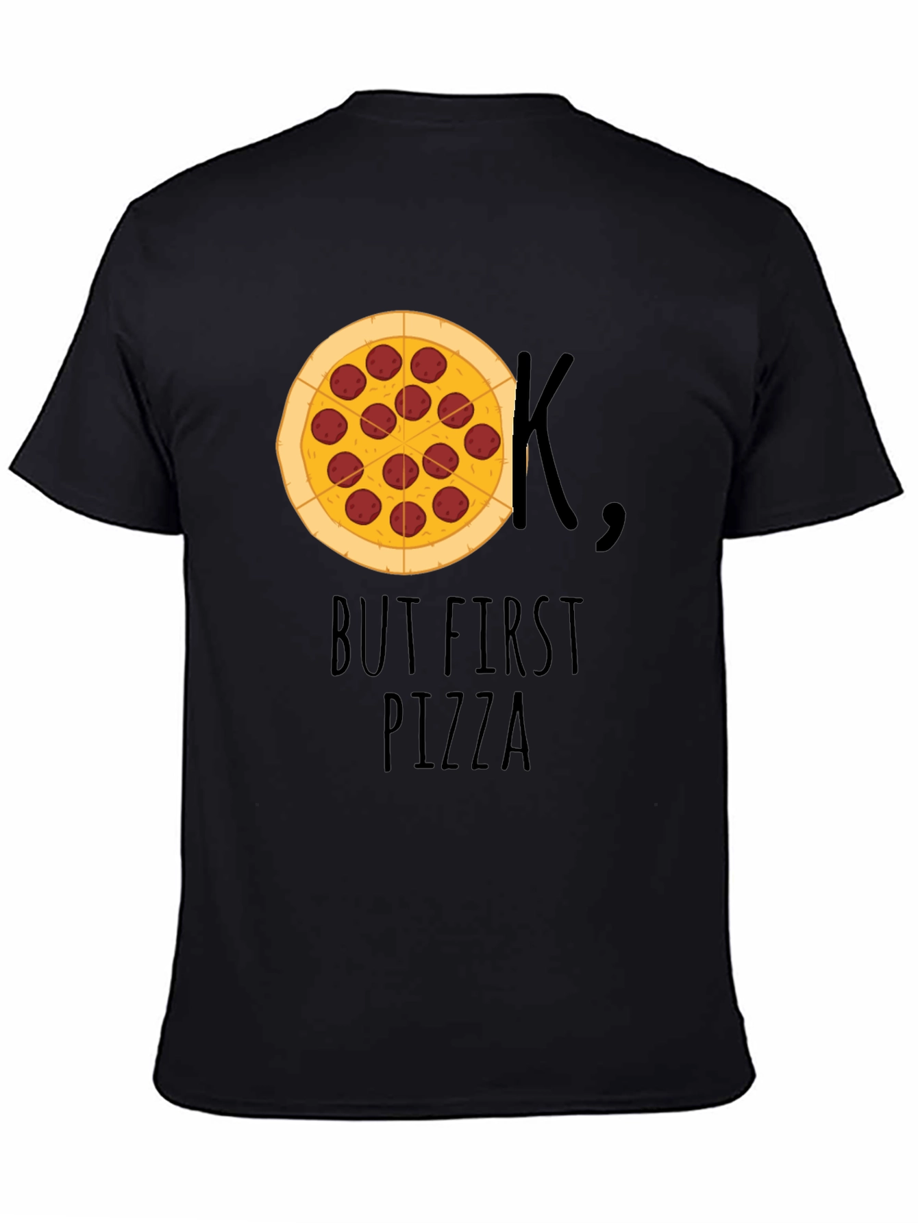 But First Pizza T-Shirt - Funny Foodie Tee