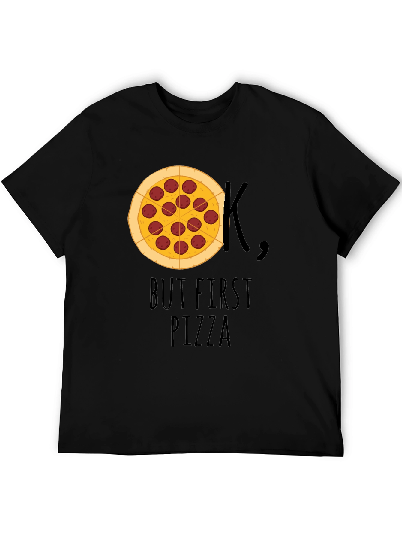 But First Pizza T-Shirt - Funny Foodie Tee