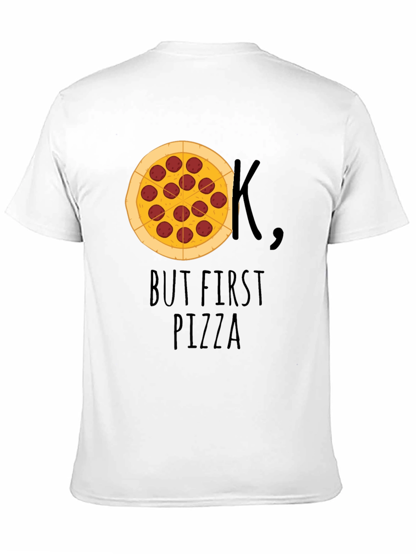 But First Pizza T-Shirt - Funny Foodie Tee
