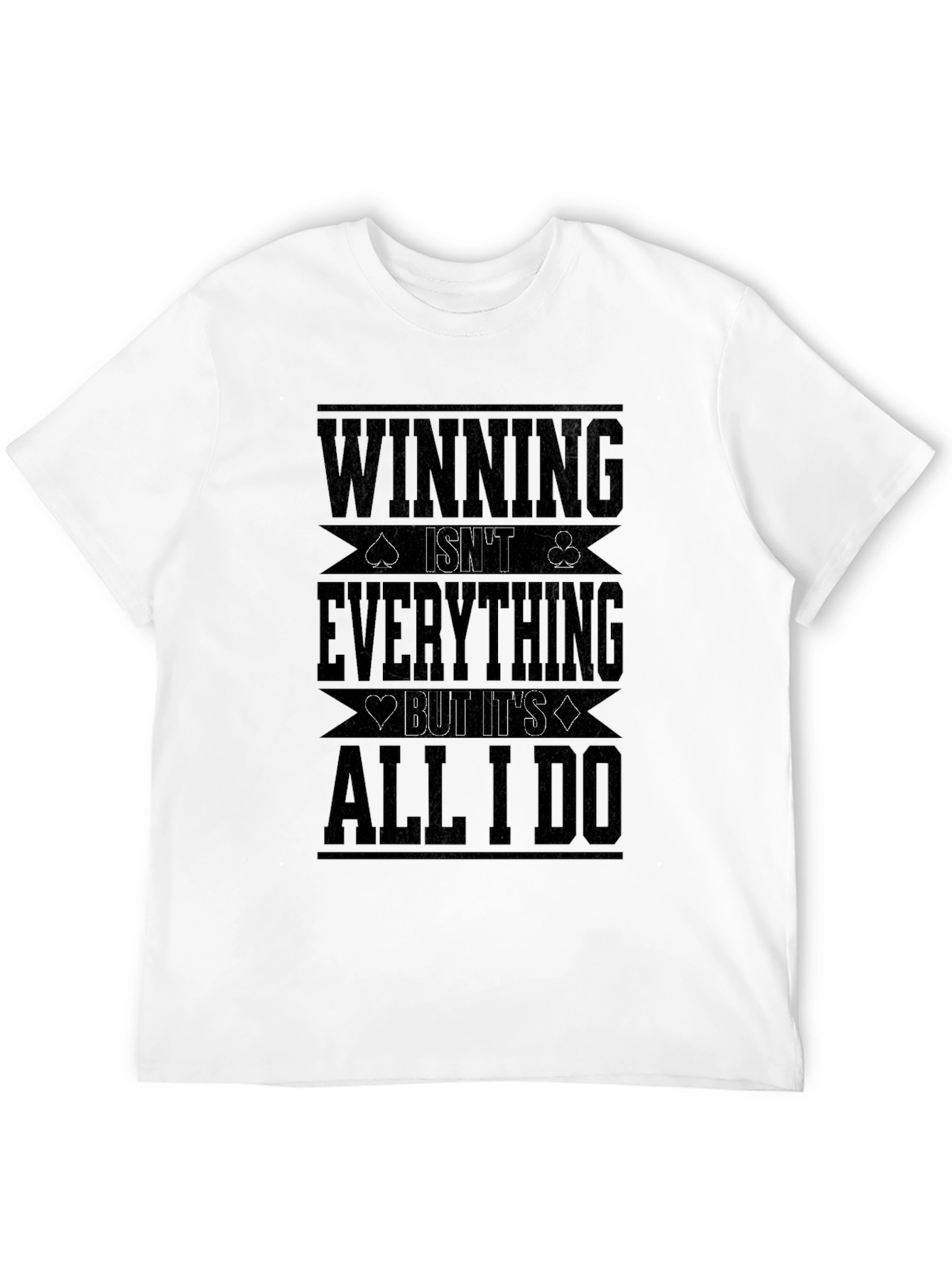 Winning Is All I Do Black Graphic Tee