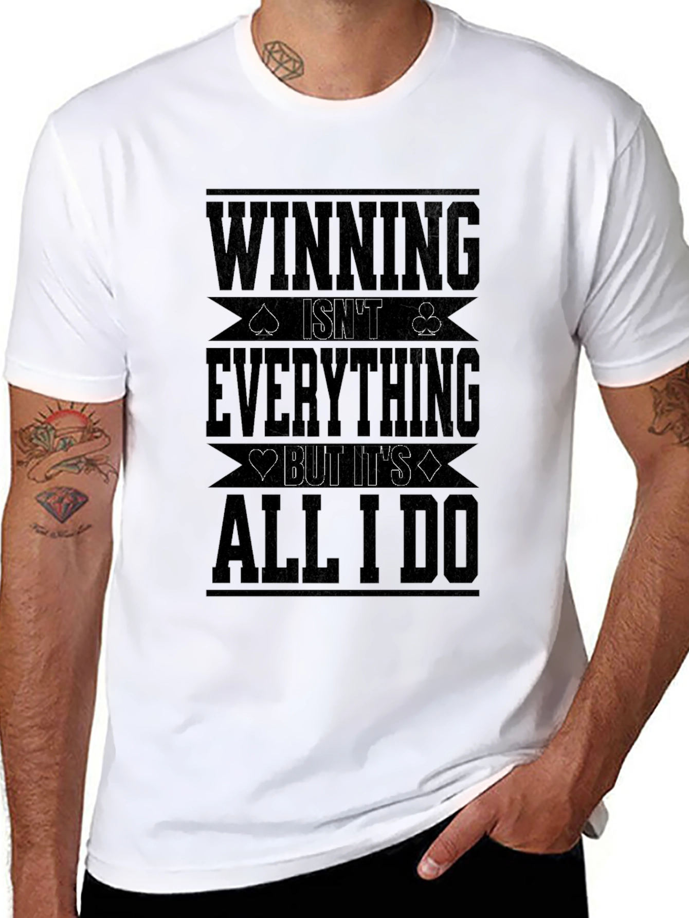 Winning Is All I Do Black Graphic Tee