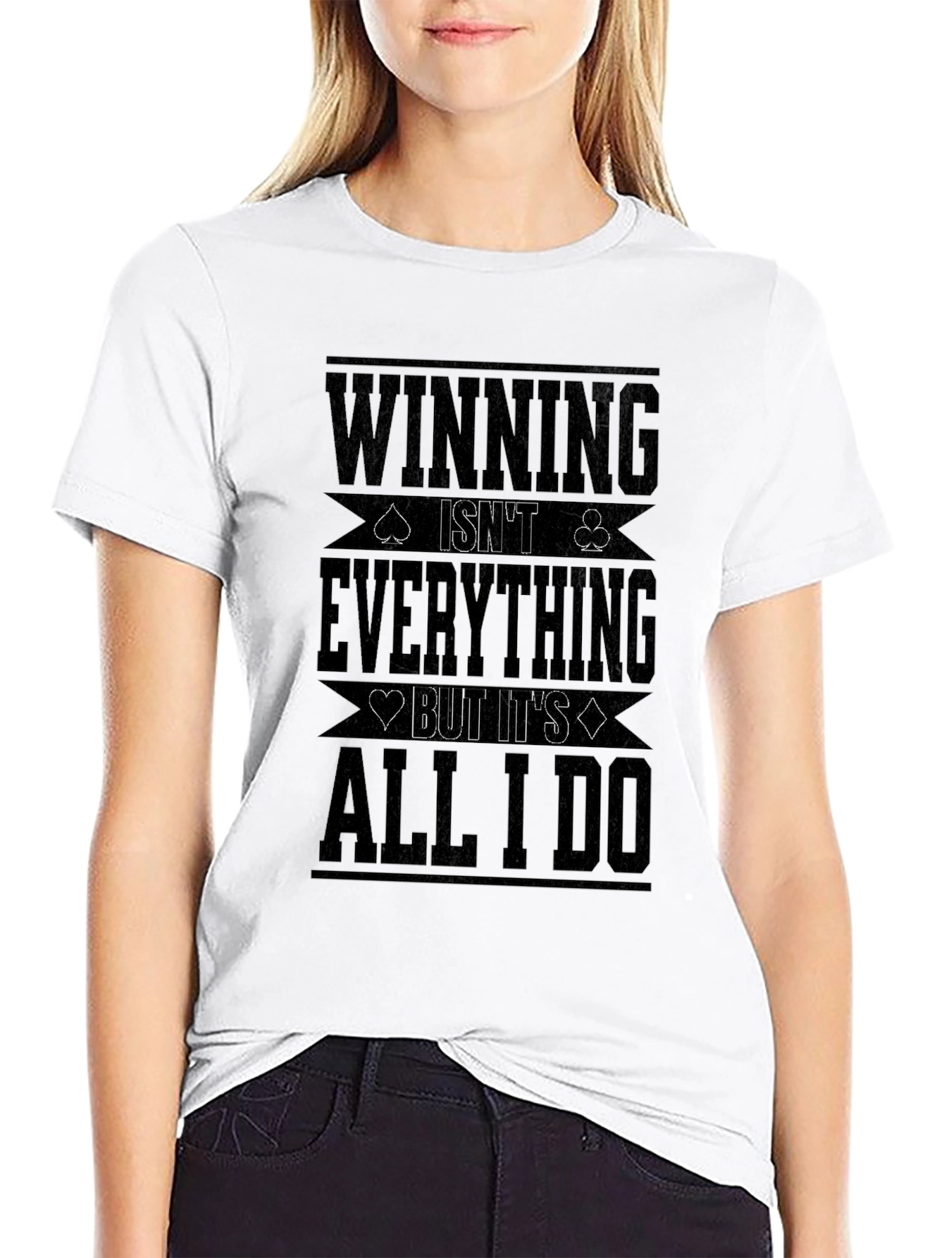 Winning Is All I Do Black Graphic Tee