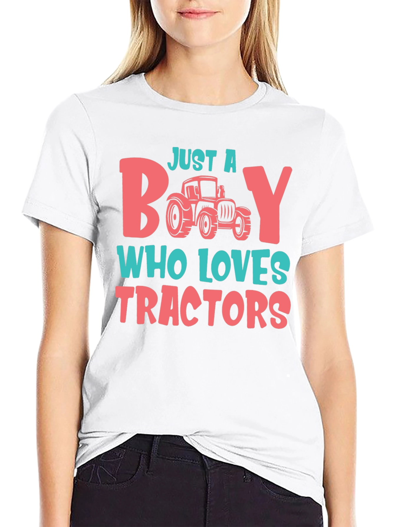 Just a Boy Who Loves Tractors T-Shirt