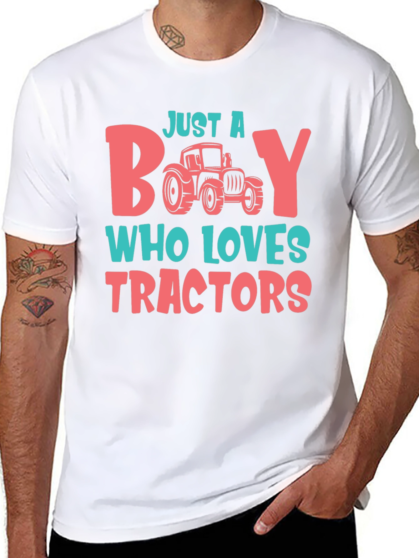 Just a Boy Who Loves Tractors T-Shirt