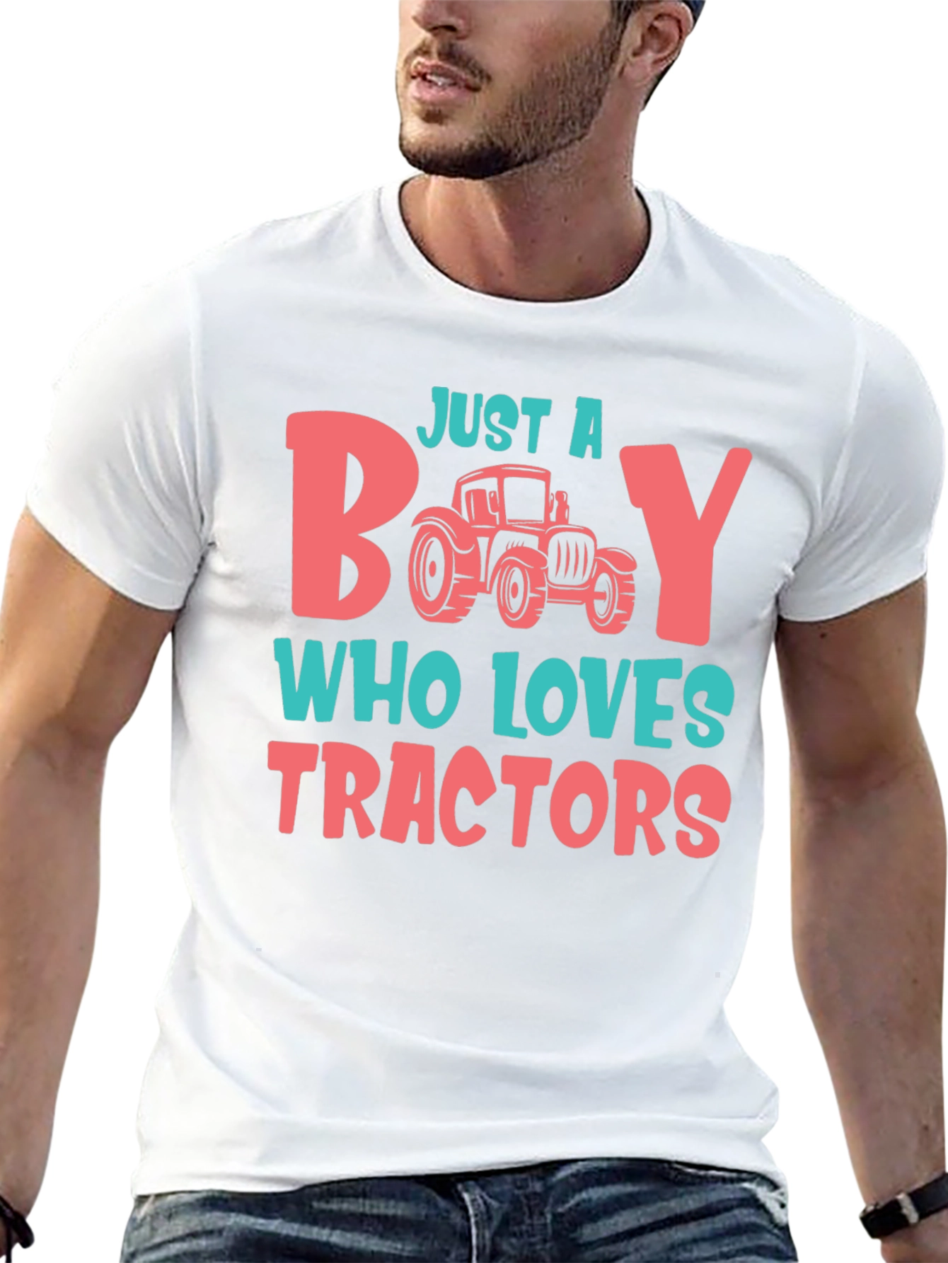 Just a Boy Who Loves Tractors T-Shirt