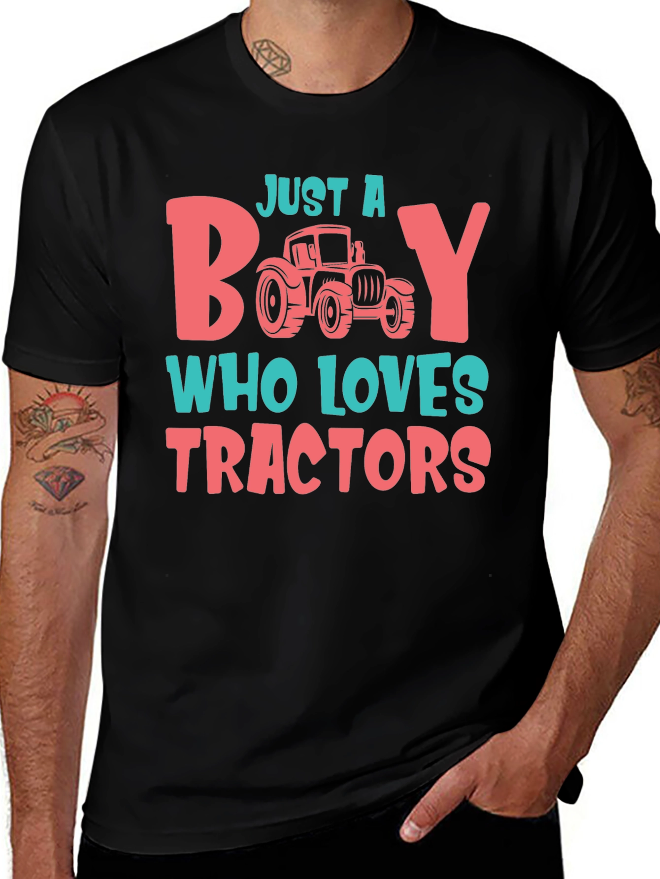 Just a Boy Who Loves Tractors T-Shirt