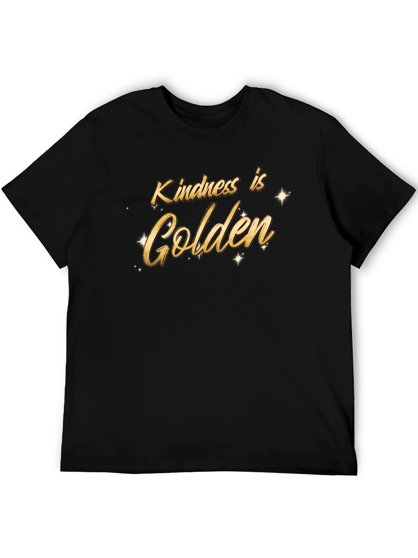 Kindness is Golden Black Graphic Tee