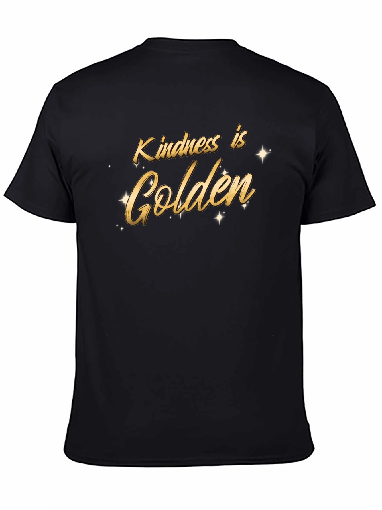 Kindness is Golden Black Graphic Tee