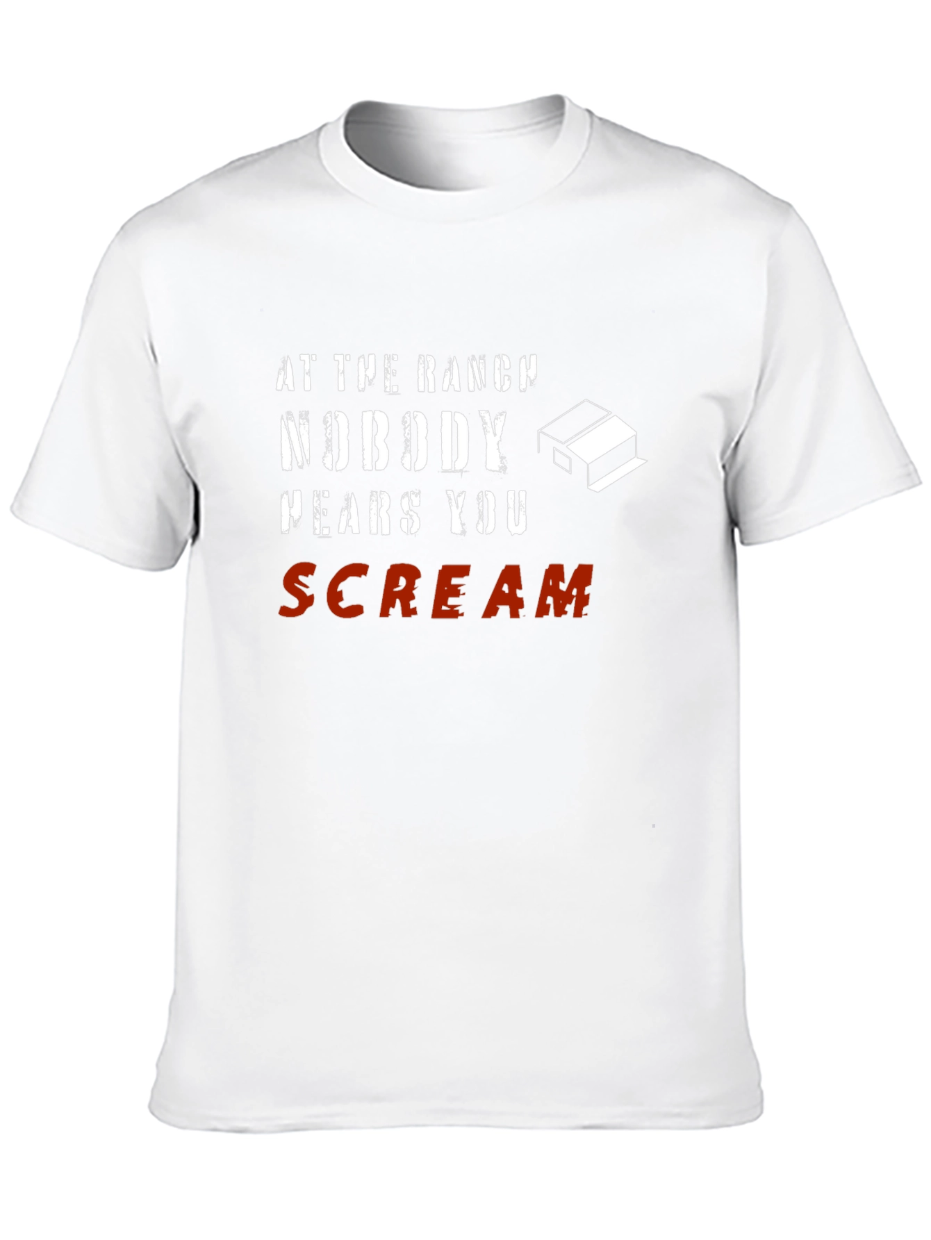 At The Ranch Nobody Hears You Scream Black T-Shirt