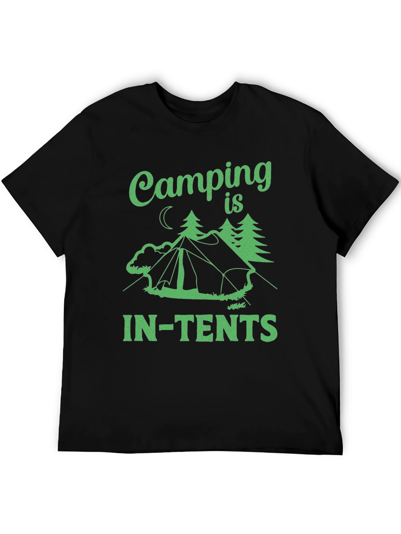 Camping In-Tents Mens Black T-Shirt