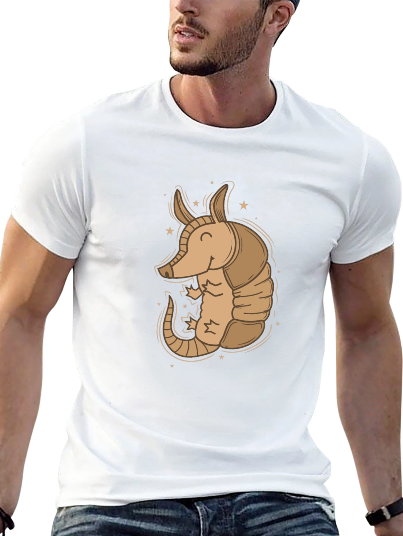 Armadillo Graphic Tee - Unique Animal Design