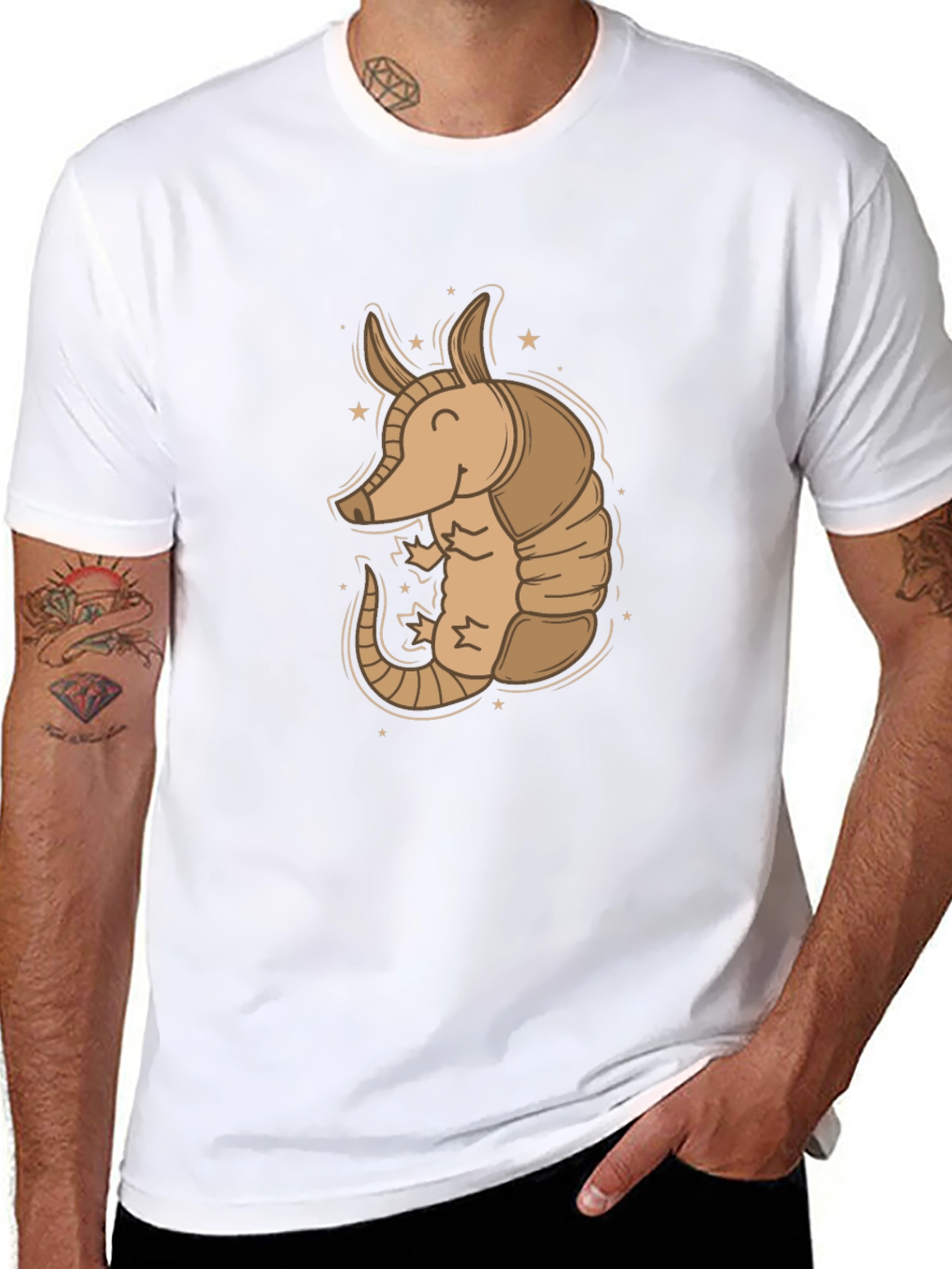 Armadillo Graphic Tee - Unique Animal Design