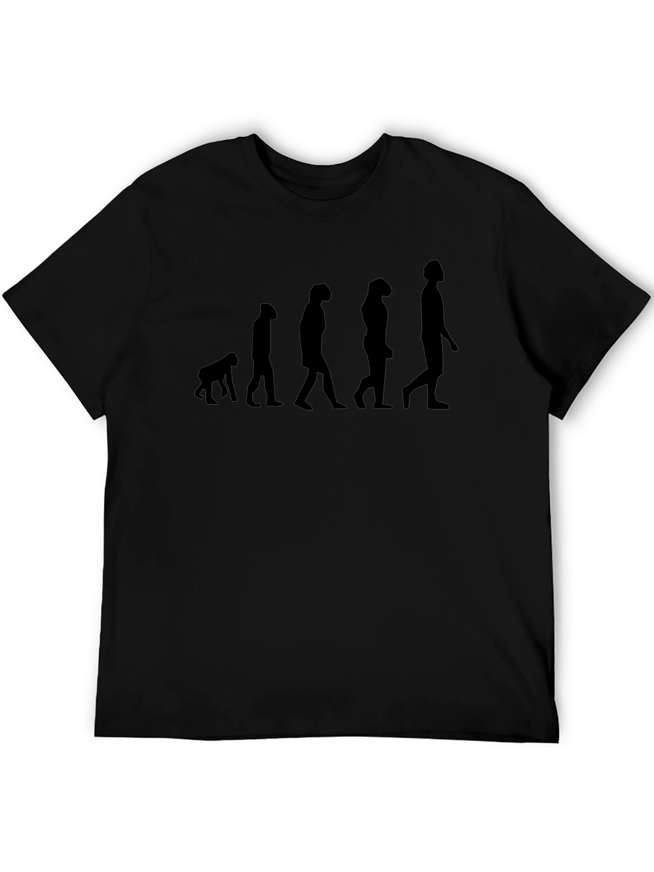 Evolution of Man Graphic Tee - Black
