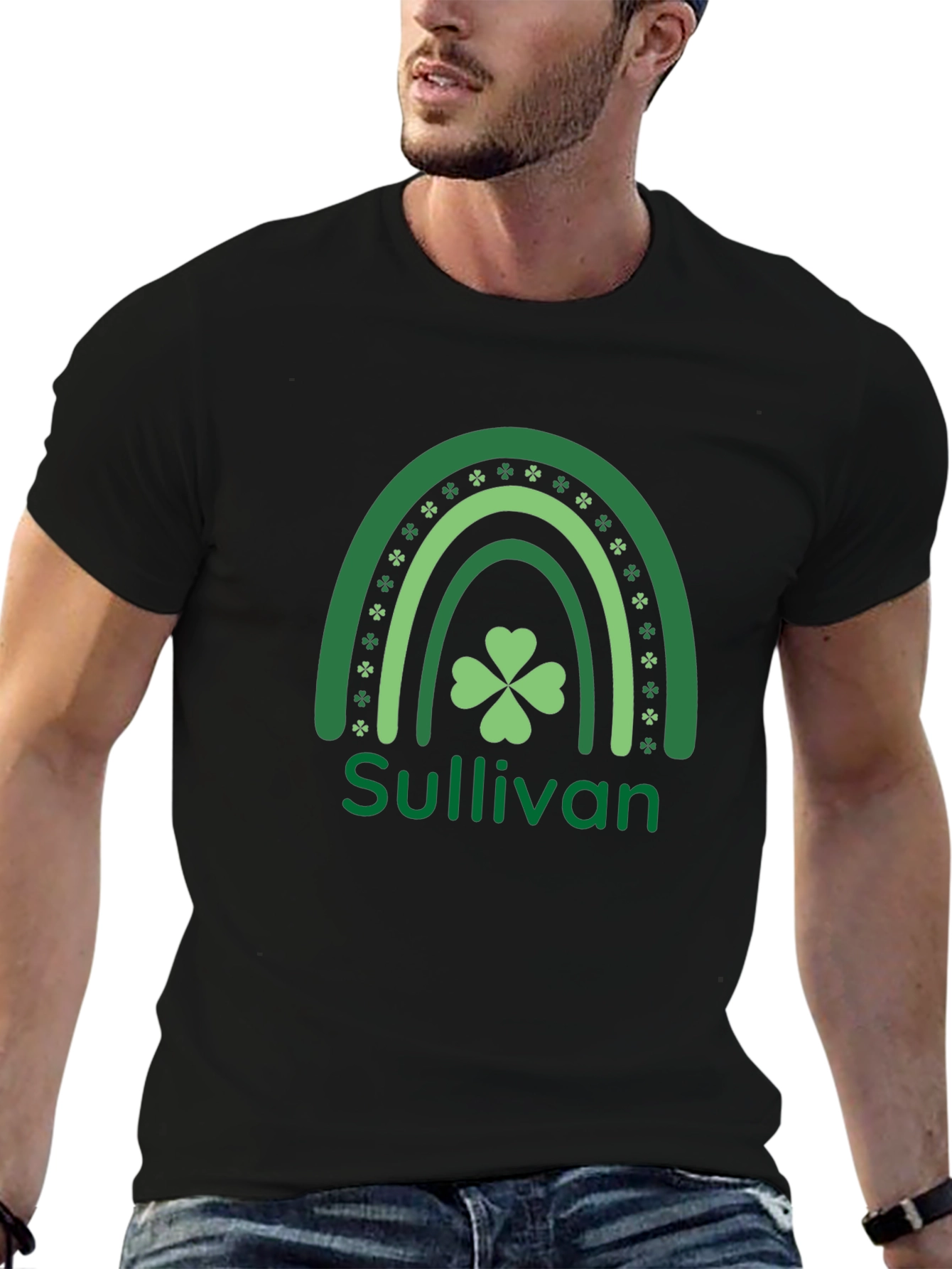 St. Patricks Day Sullivan Shamrock Rainbow T-Shirt