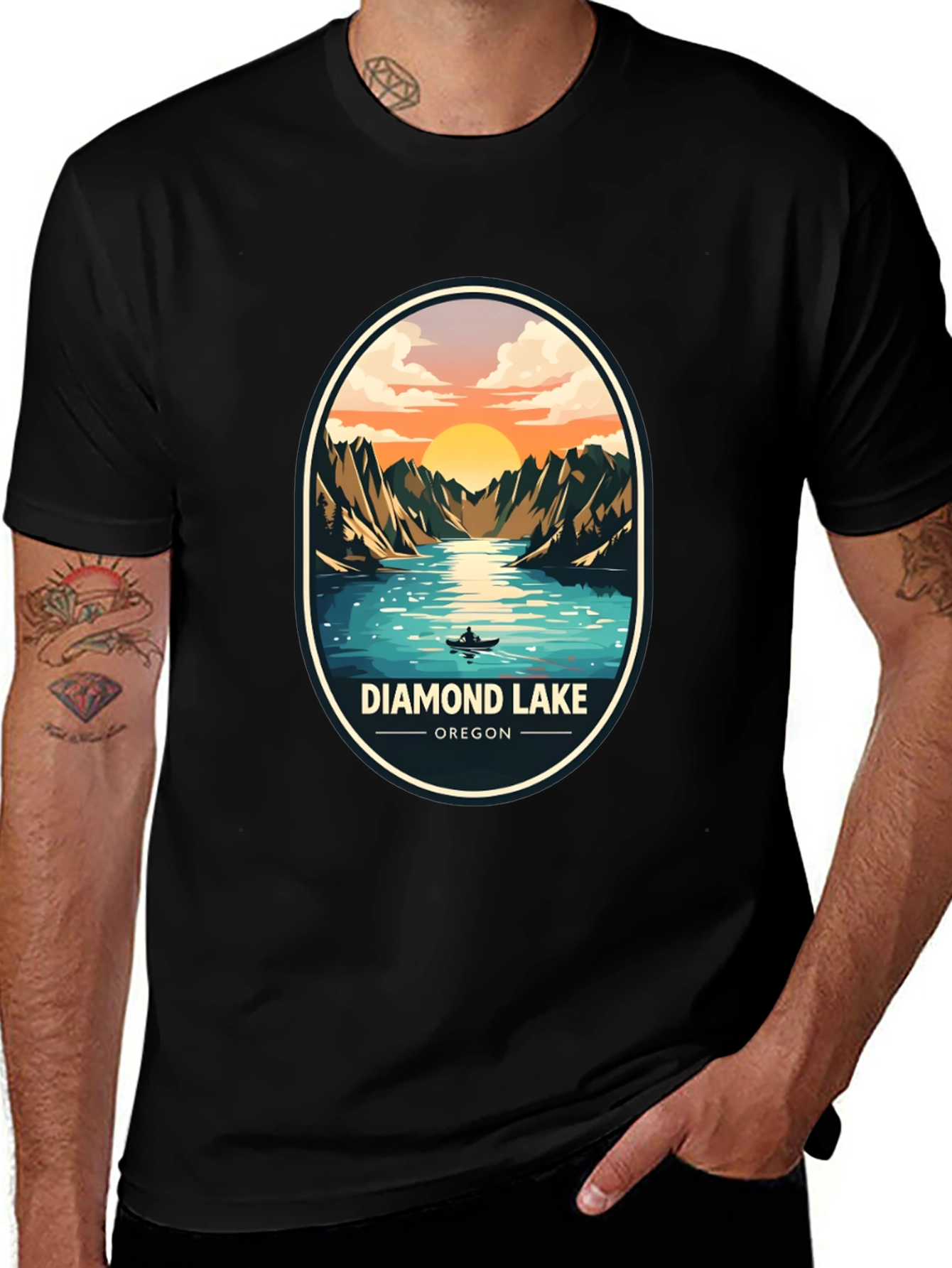 Diamond Lake Oregon Graphic Tee - Nature T-Shirt