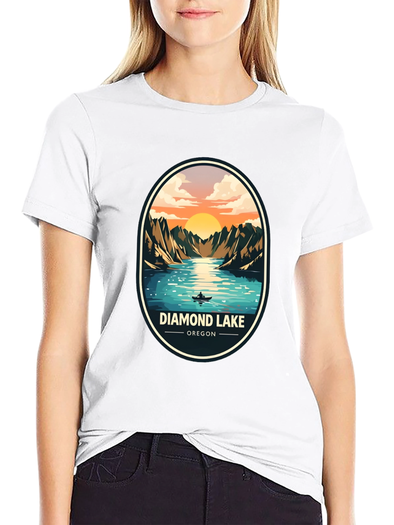 Diamond Lake Oregon Graphic Tee - Nature T-Shirt
