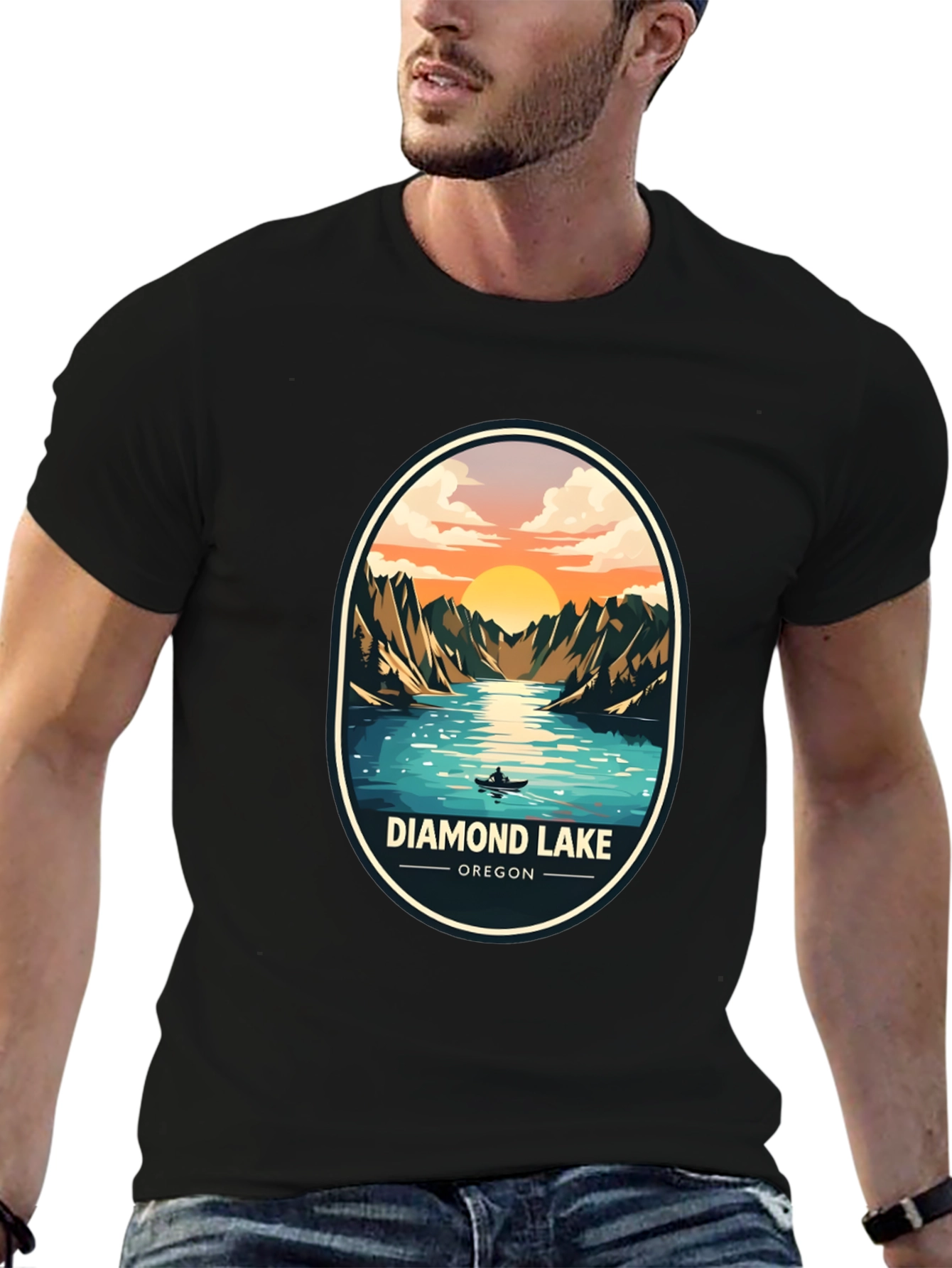 Diamond Lake Oregon Graphic Tee - Nature T-Shirt