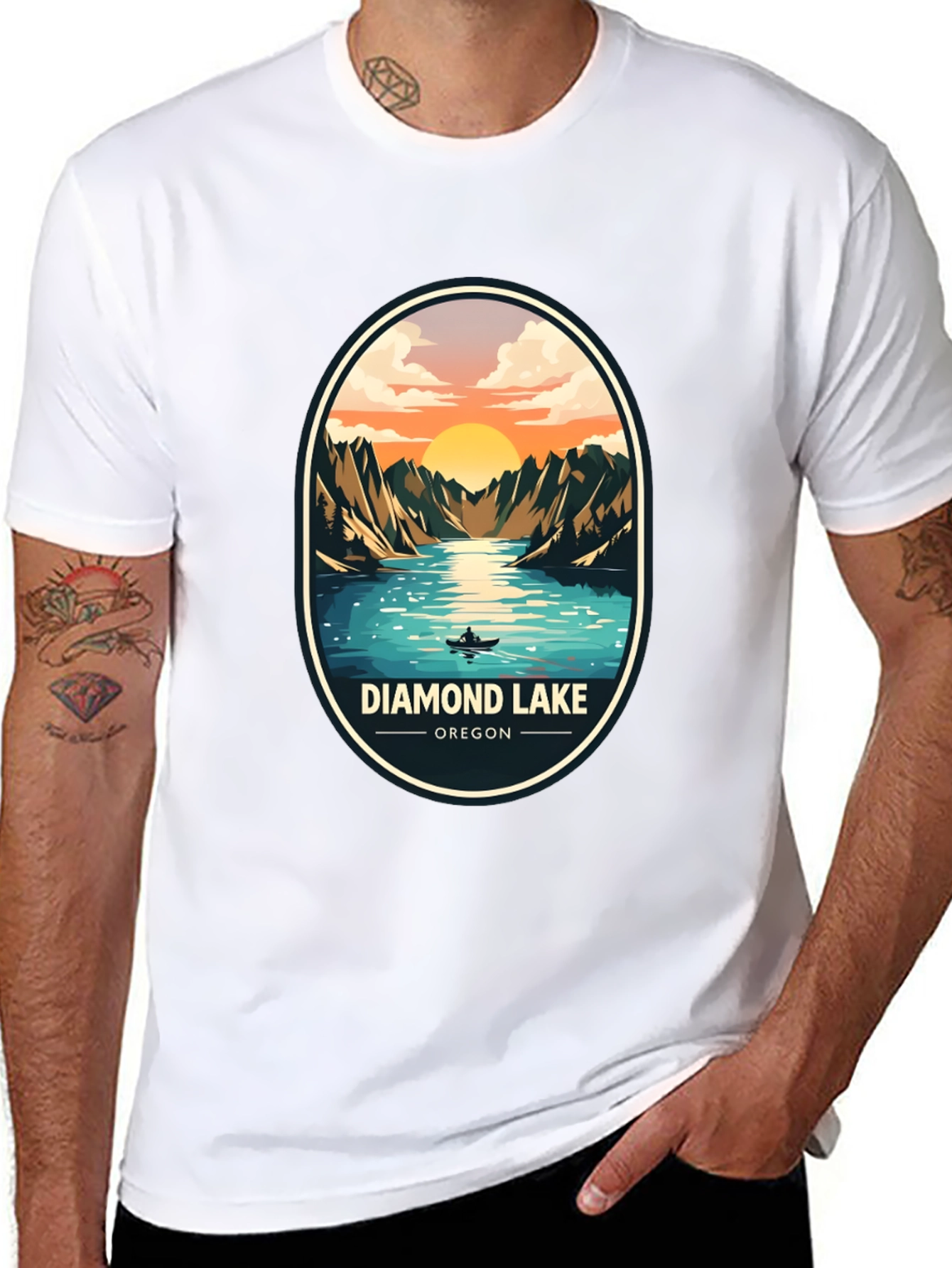 Diamond Lake Oregon Graphic Tee - Nature T-Shirt