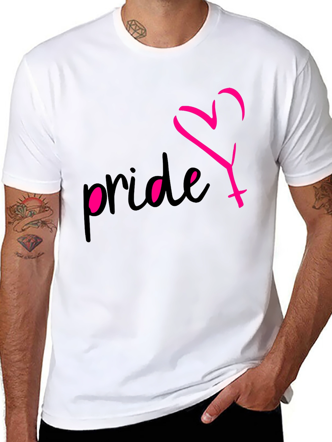 Pride Heart Symbol Graphic T-Shirt
