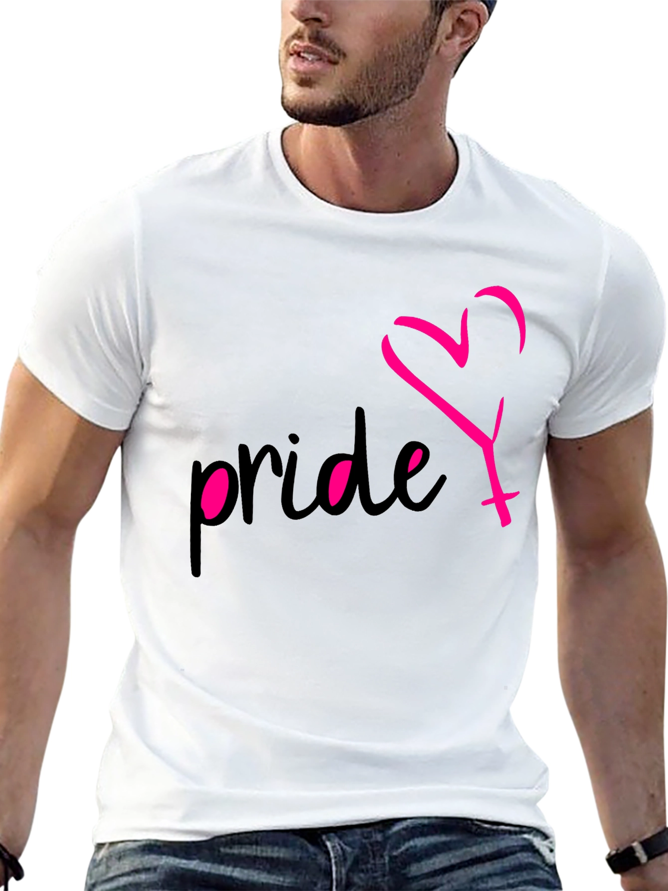 Pride Heart Symbol Graphic T-Shirt