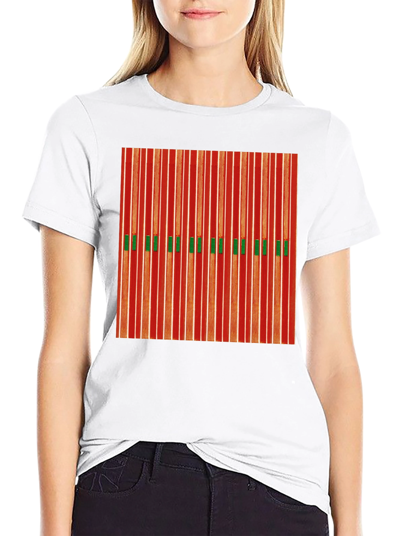 Festive Striped Holiday T-Shirt